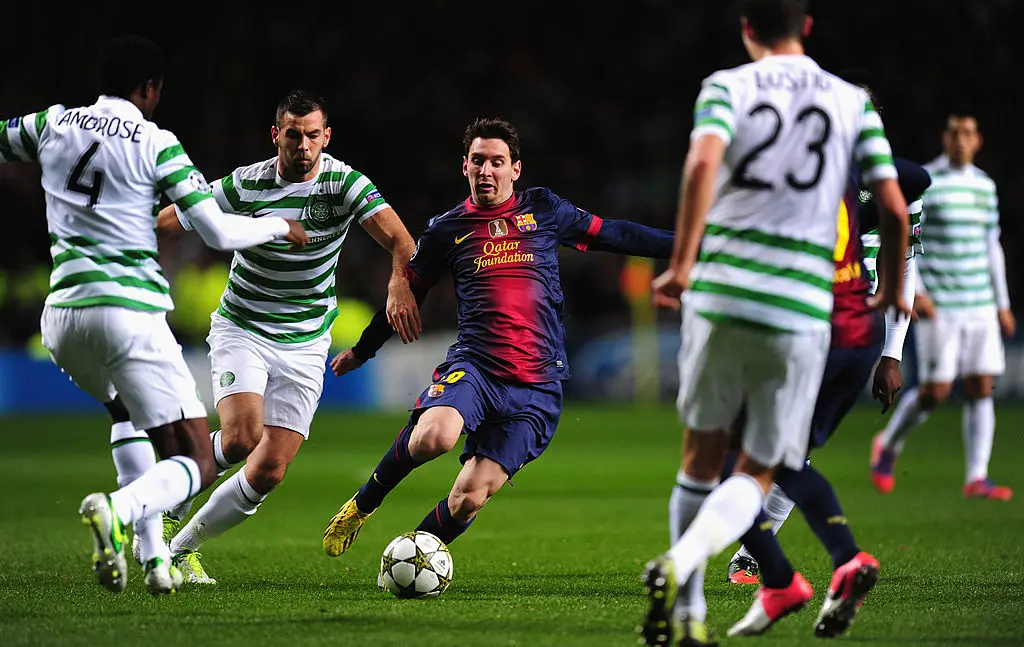 Lionel Messi and Barcelona face off against Celtic in 2012 (Image: Getty)