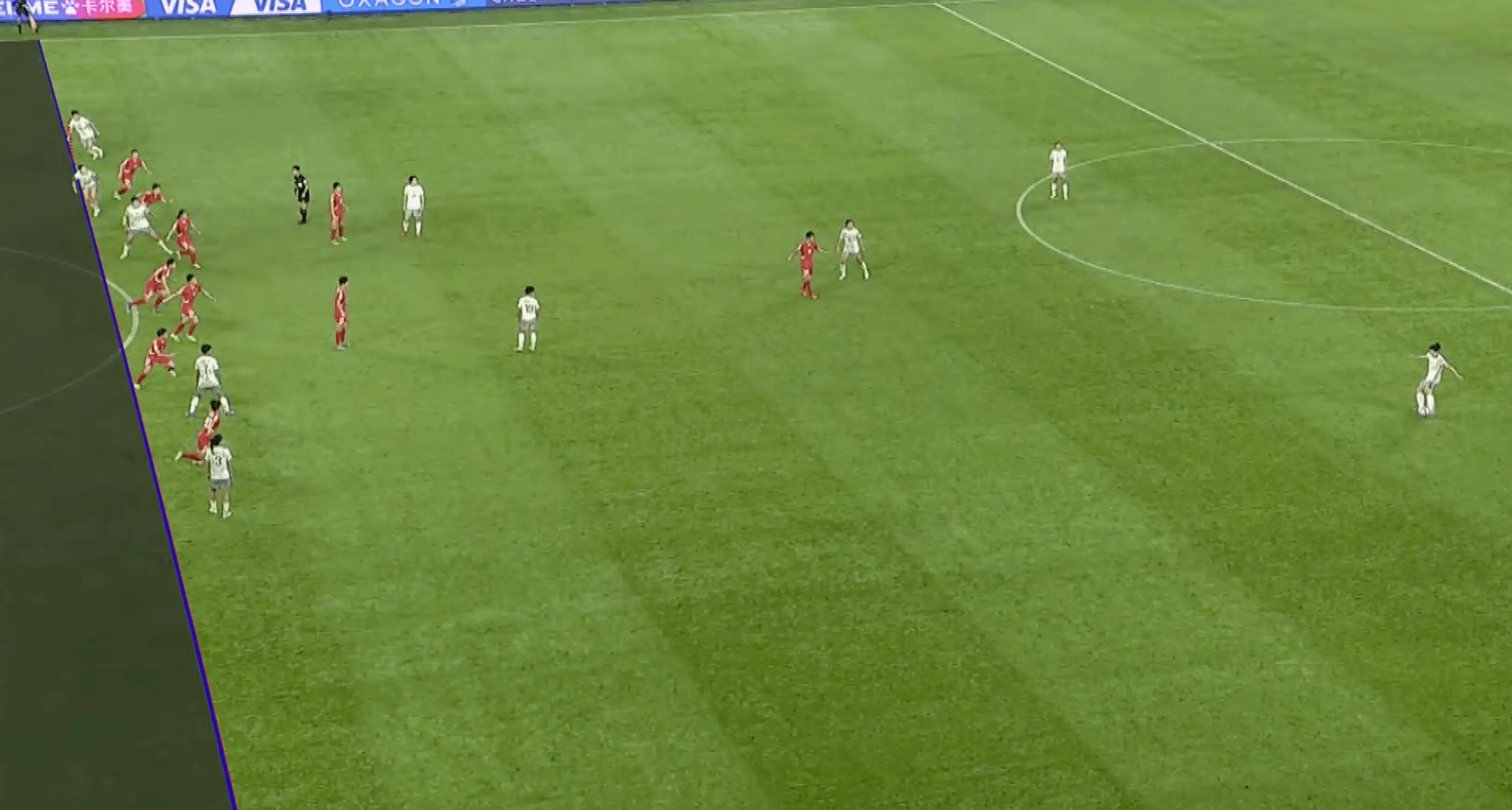 Zhang Chengxue was adjudged onside by VAR (Image: AFC)