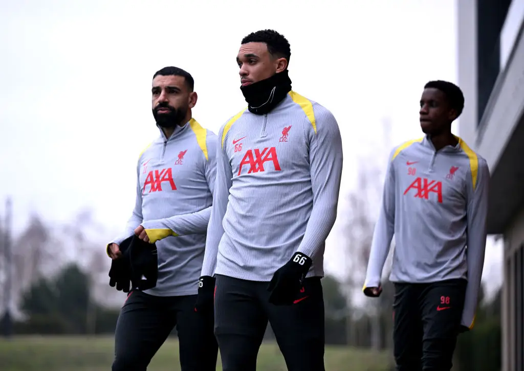 Liverpool stars Mohamed Salah and Trent Alexander-Arnold, as well as captain Virgil van Dijk, are out of contract this summer (Image: Getty)