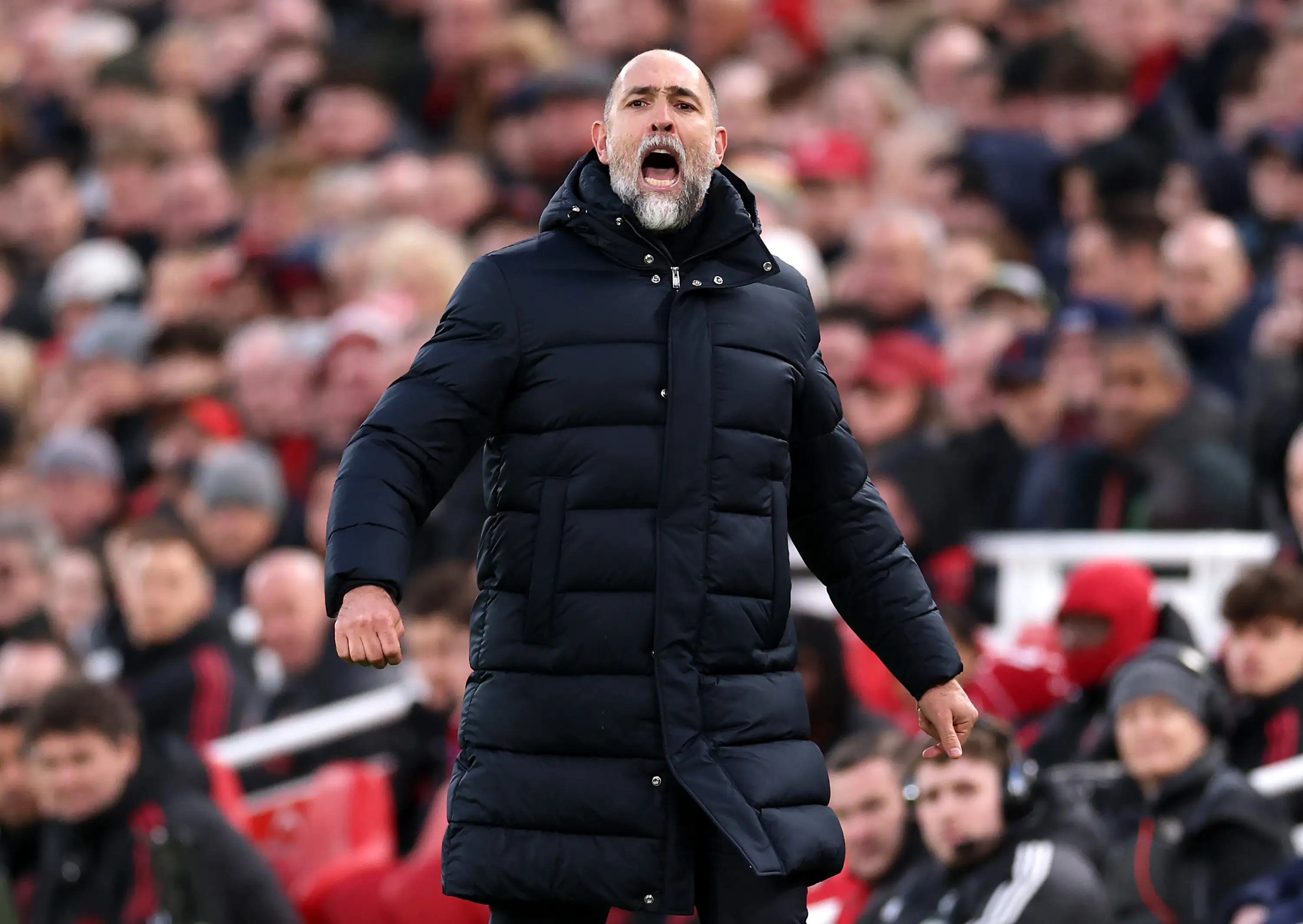 Igor Tudor on the touchline during Liverpool vs. Tottenham. Image: Getty 