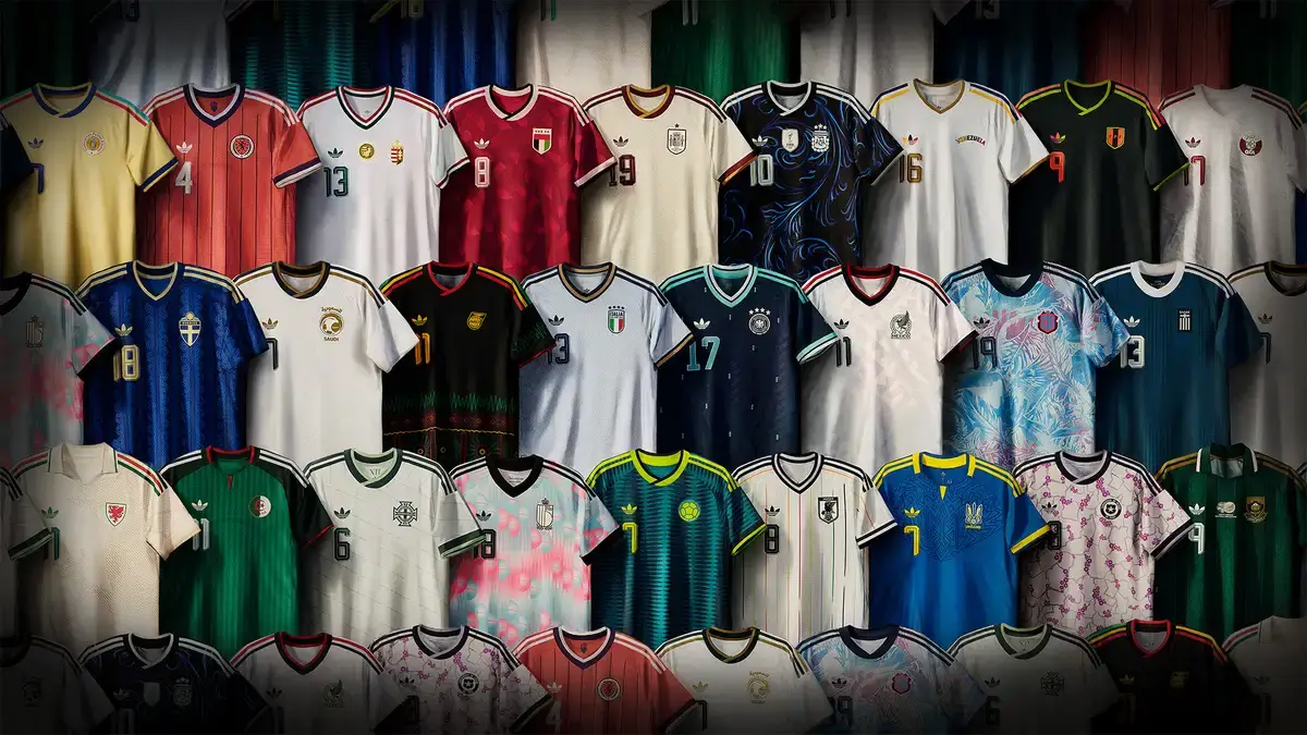 Adidas away kits for the 2026 World Cup. Image credit: Getty