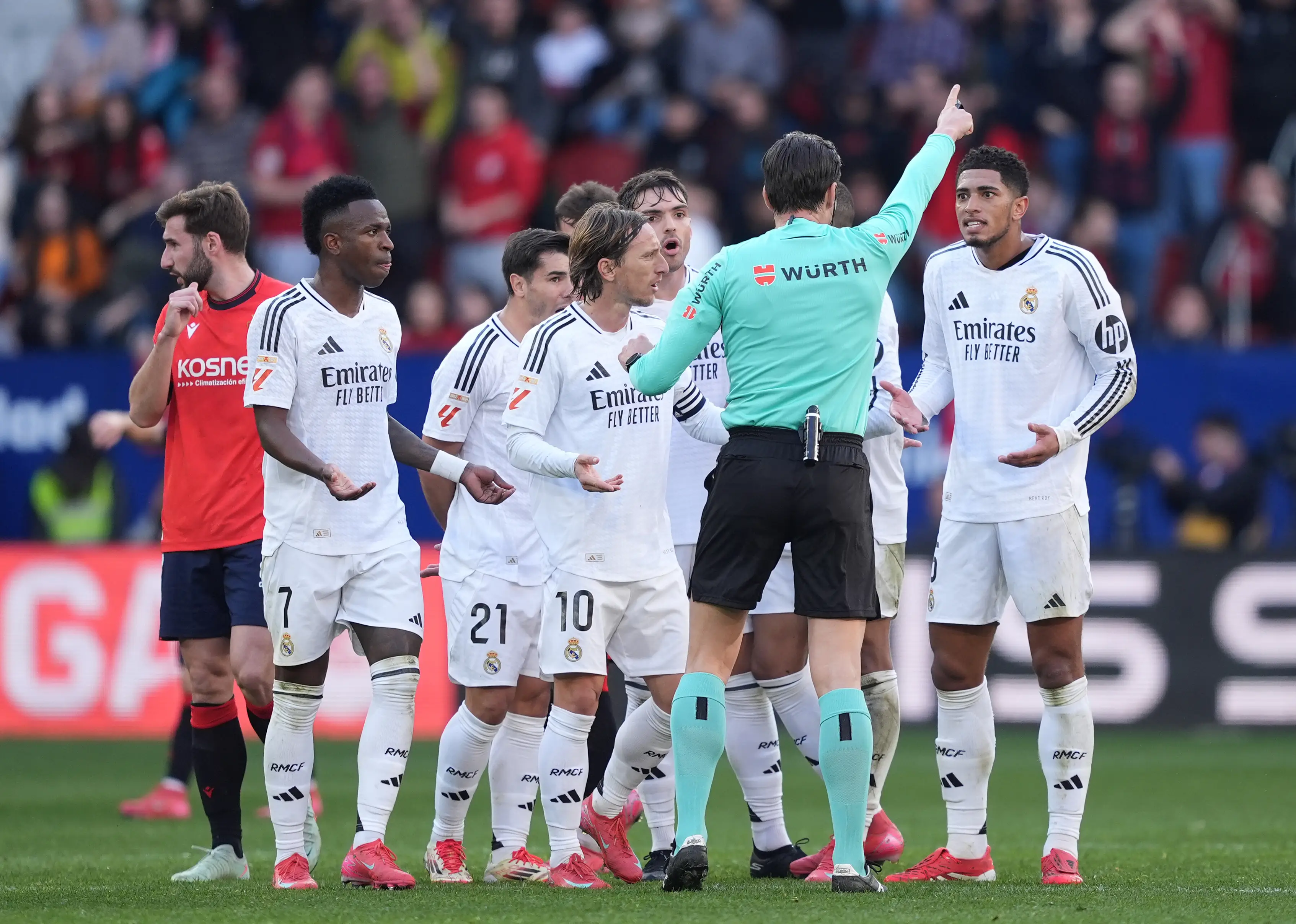 Jude Bellingham was sent off by Montero on Saturday. Image: Getty