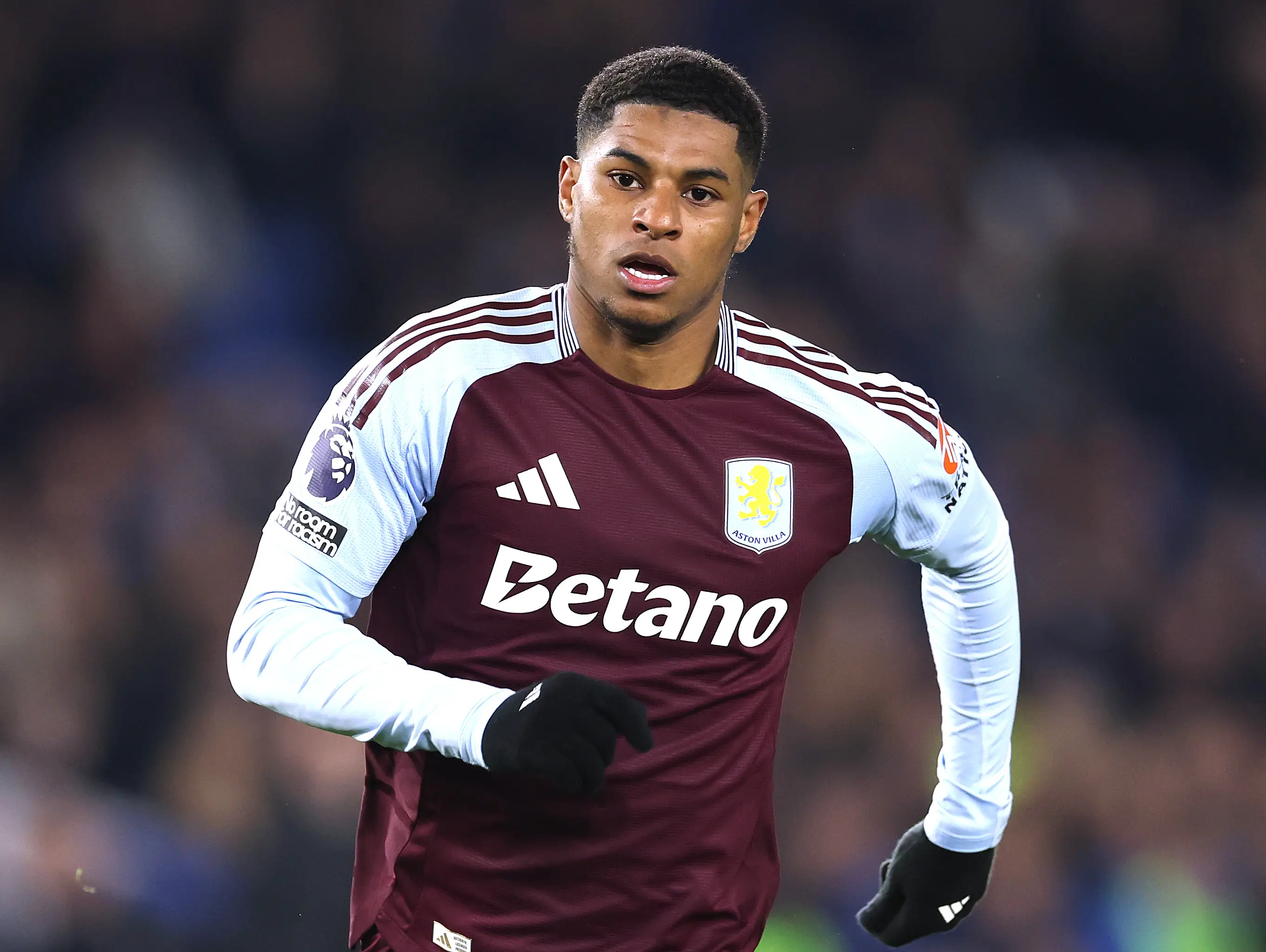 Marcus Rashford has been in good form since joining Aston Villa. Image: Getty