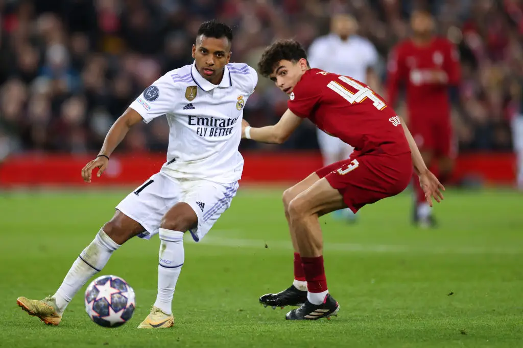Rodrygo has faced Liverpool on several occasions (Image: Getty)