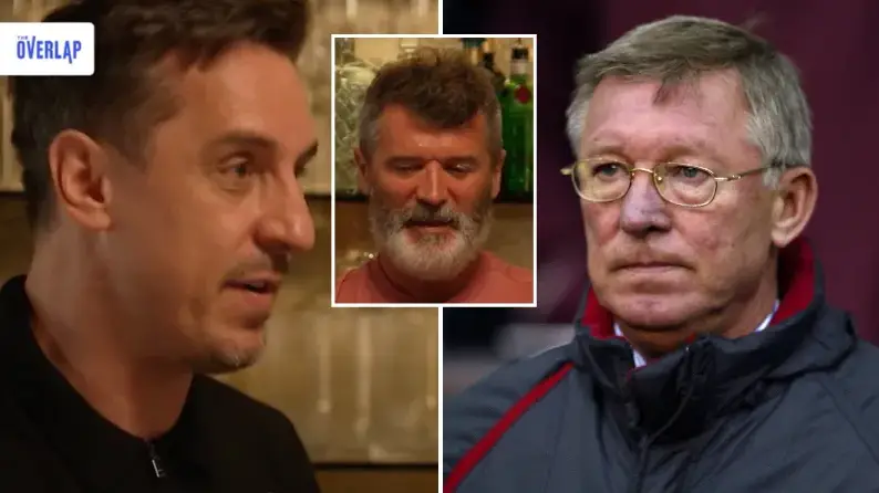 Gary Neville reveals the moment Sir Alex Ferguson 'snapped' at Man City shirt swap