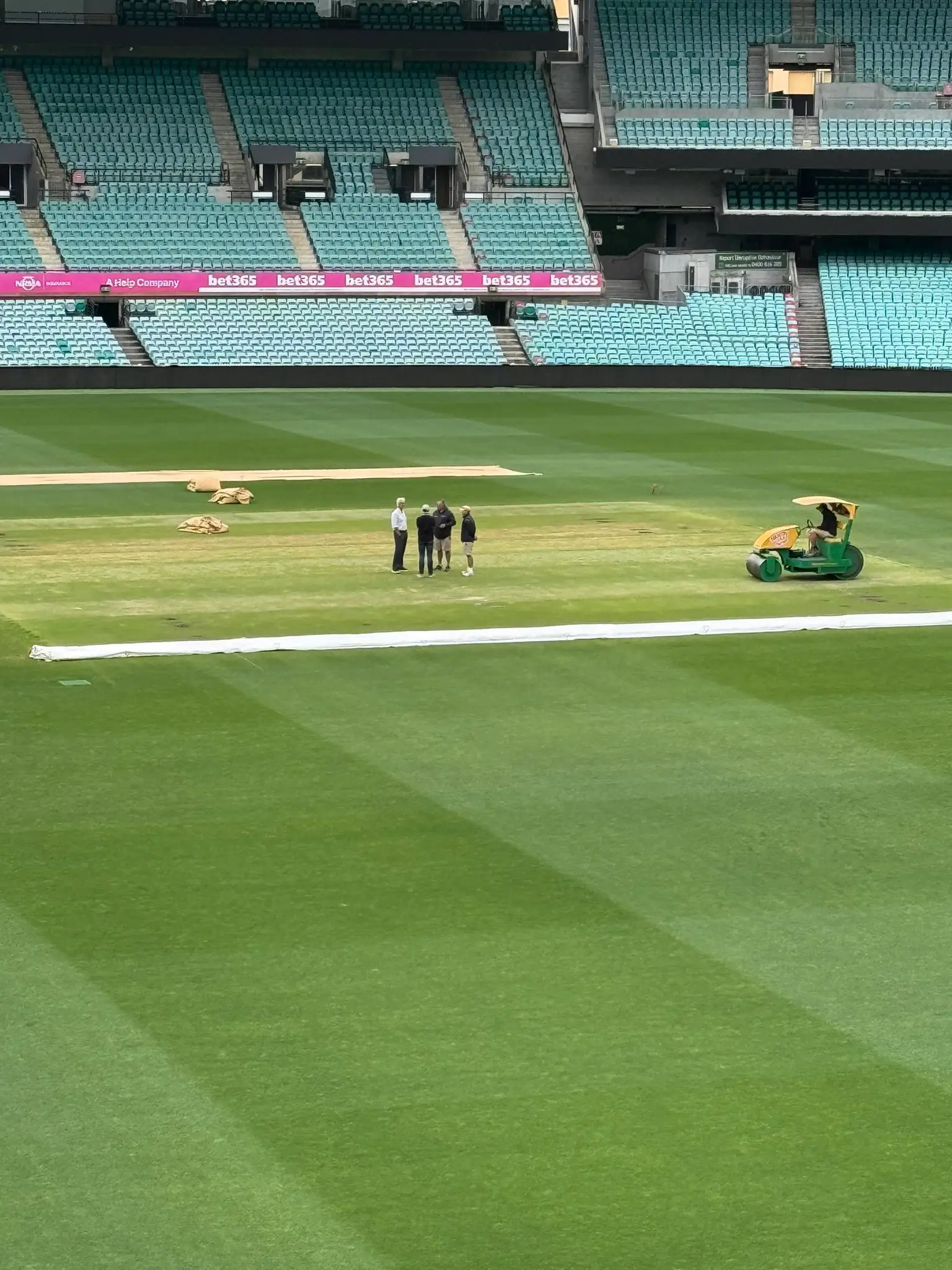 An image of the SCG pitch ahead of the fifth Test match. Image: X/Bharat Sundaresan