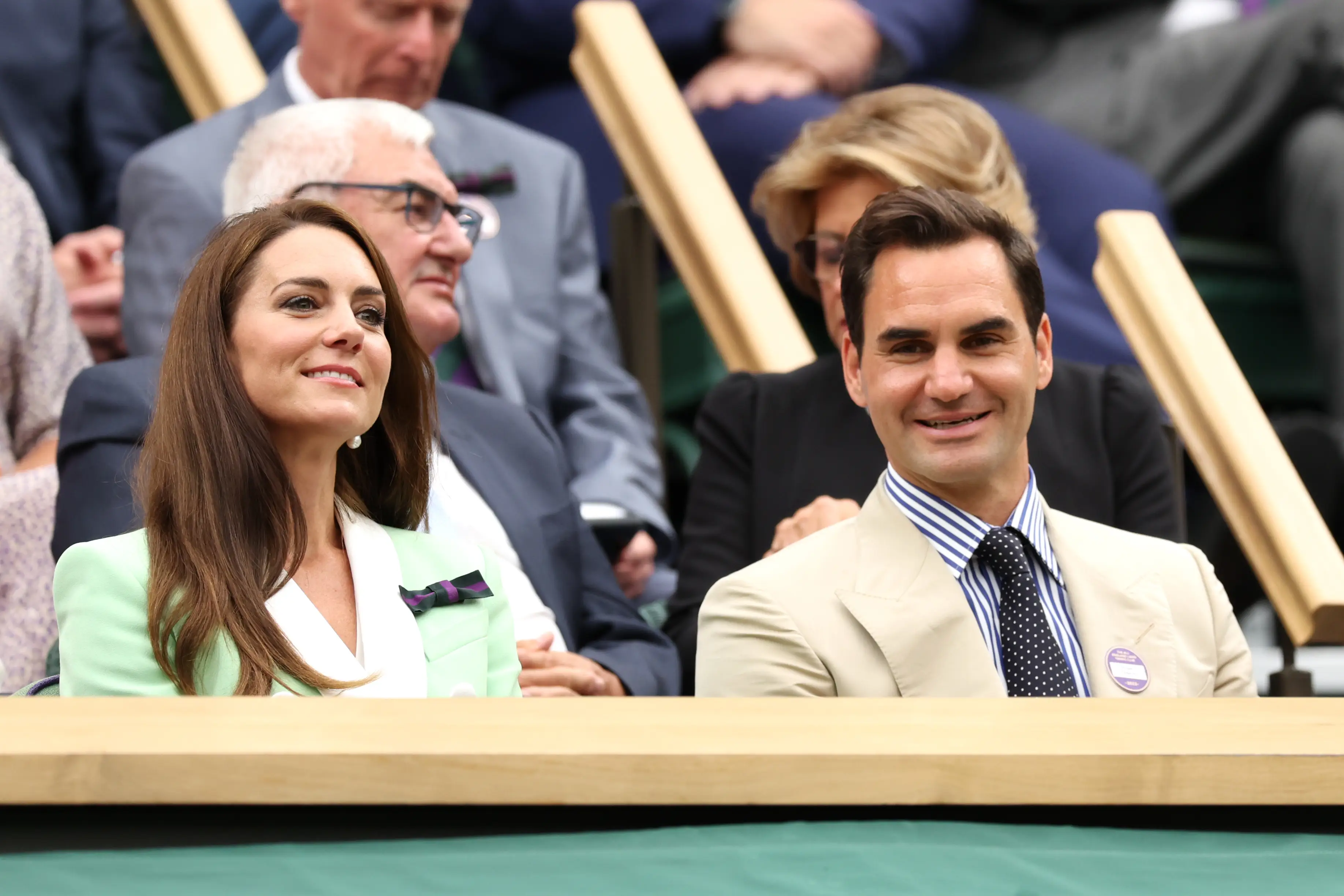 Kate Middleton and Roger Federer in 2023 (credit: getty)
