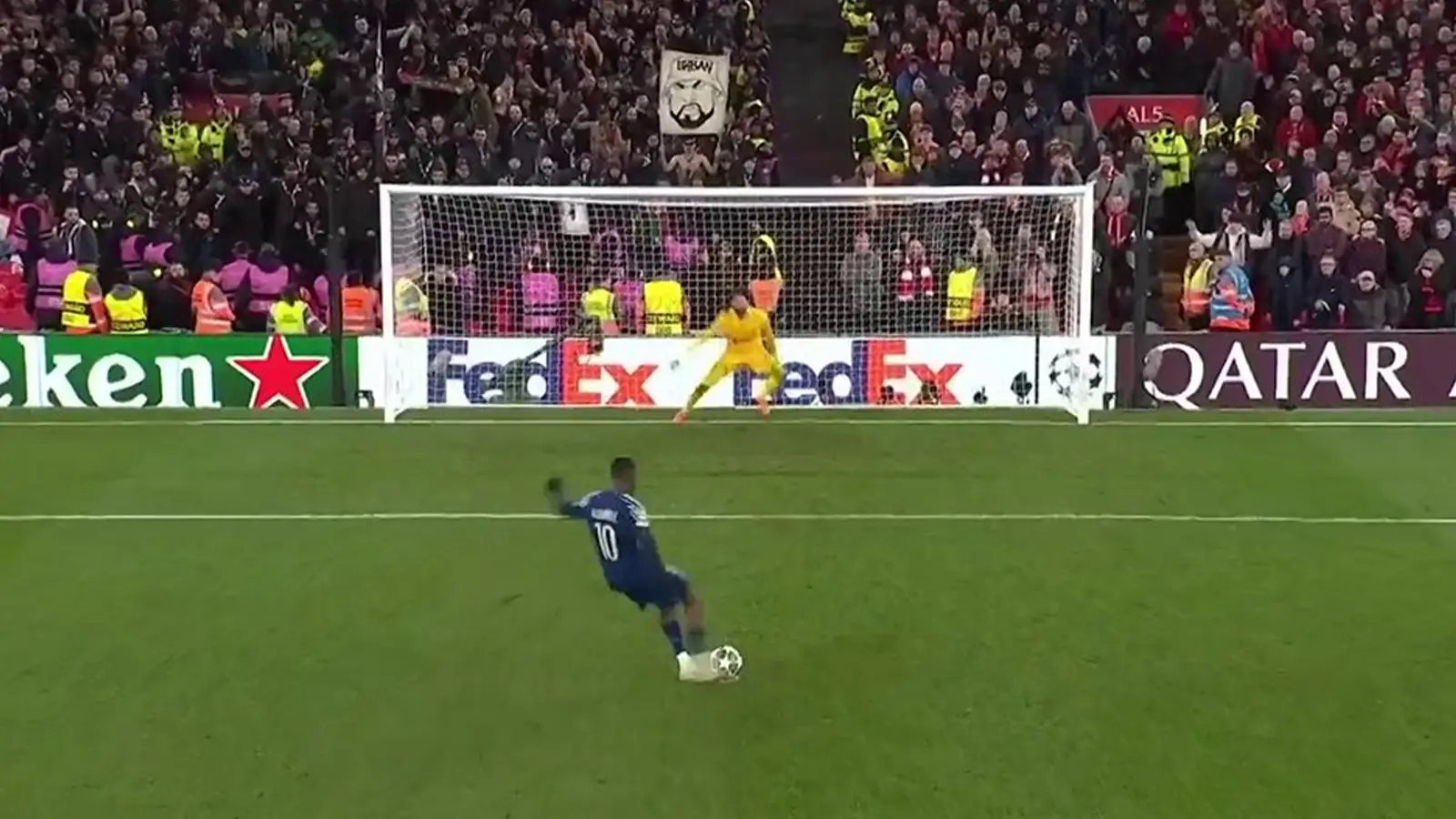 Ousmane Dembele has explained reason why he takes penalties with his 'weak' foot as PSG eliminate Liverpool