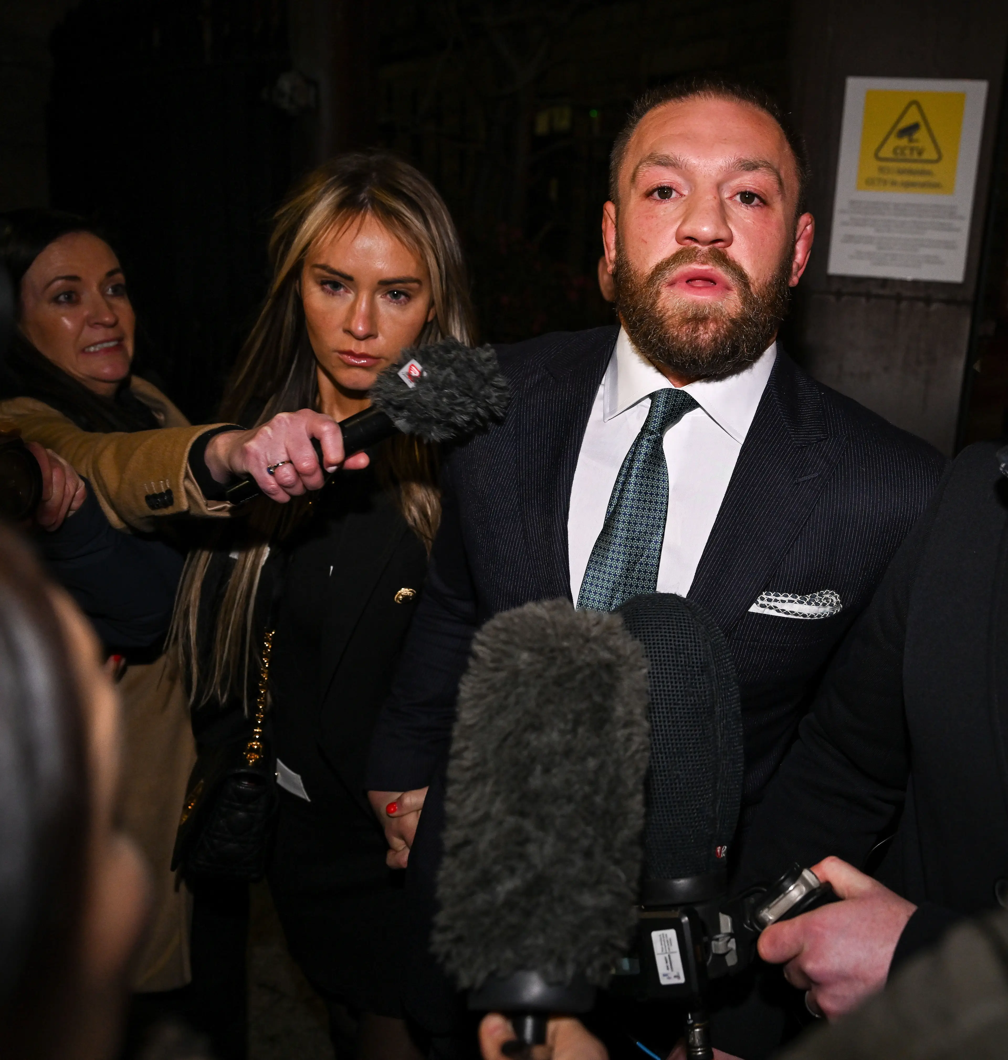 Conor McGregor leaving an Irish Court (credit: getty)