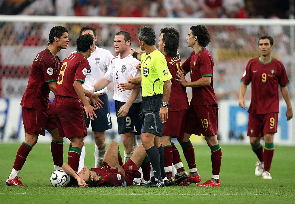 Portugal vs England at the 2006 World Cup (Credit:Getty)