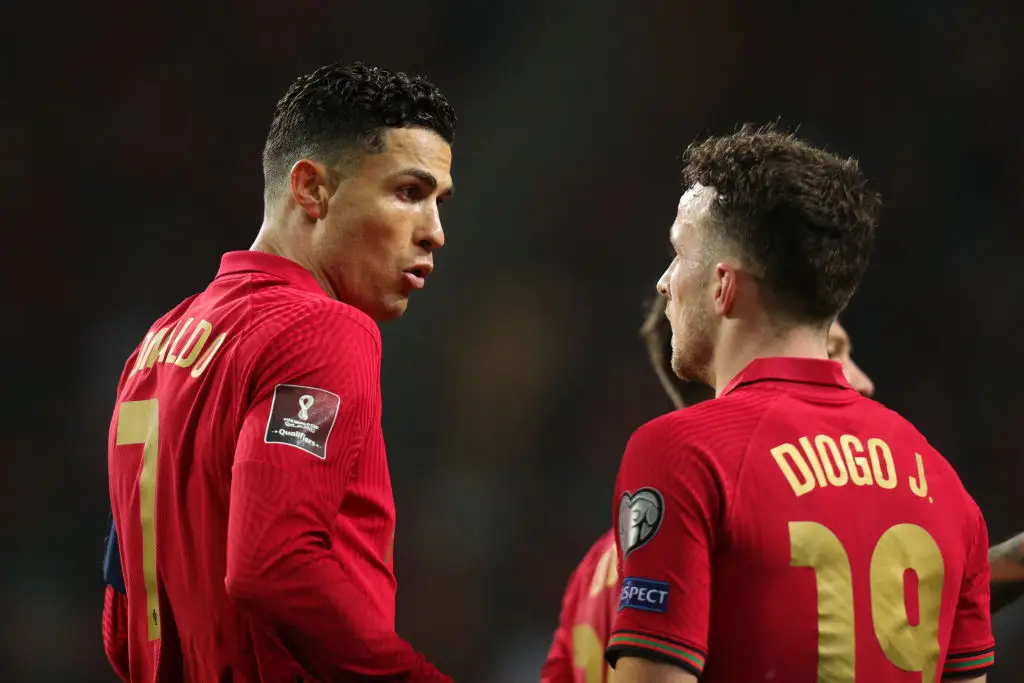 Cristiano Ronaldo and Diogo Jota were Portugal teammates (Credit:Getty)