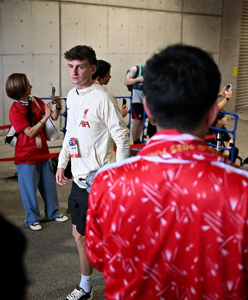 Tyler Morton pictured at the Nissan Stadium in Japan on July 30. Image credit: Getty