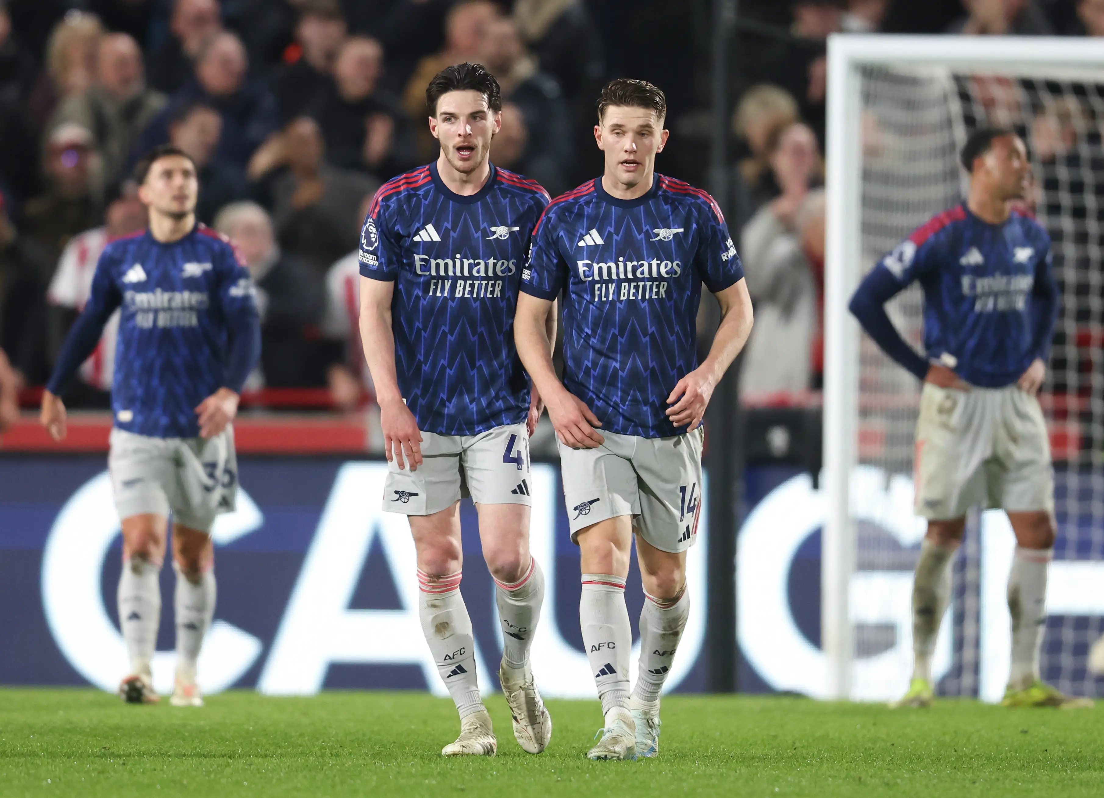 Arsenal dropped points at Brentford following their 1-1 draw. Image: Getty
