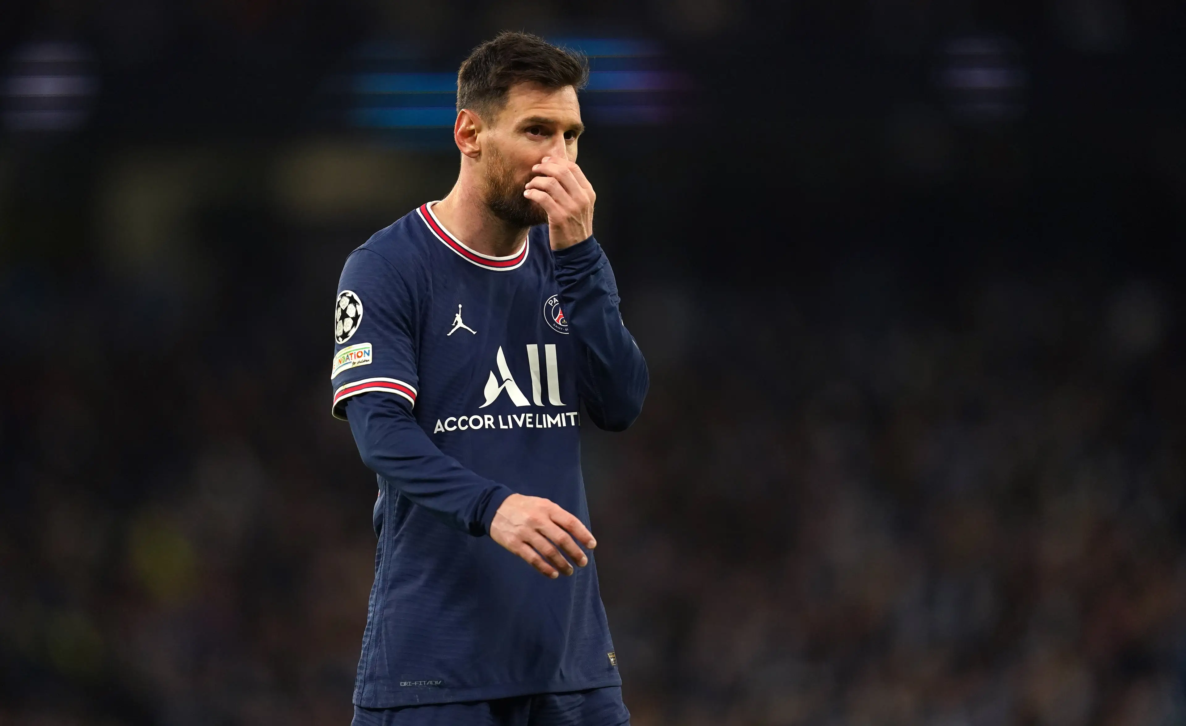 Messi didn't have a good game on Wednesday. Image: PA Images