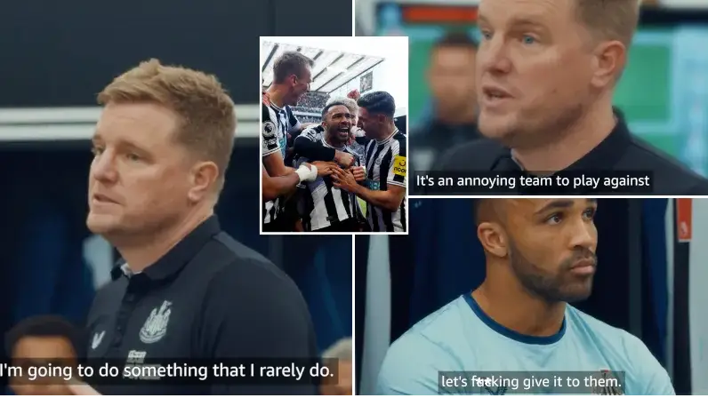 Eddie Howe used Erik ten Hag's words to motivate his Newcastle players to beat Man United