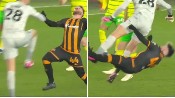 Norwich goalkeeper goes viral for horror tackle that 'almost killed' striker but wins free-kick