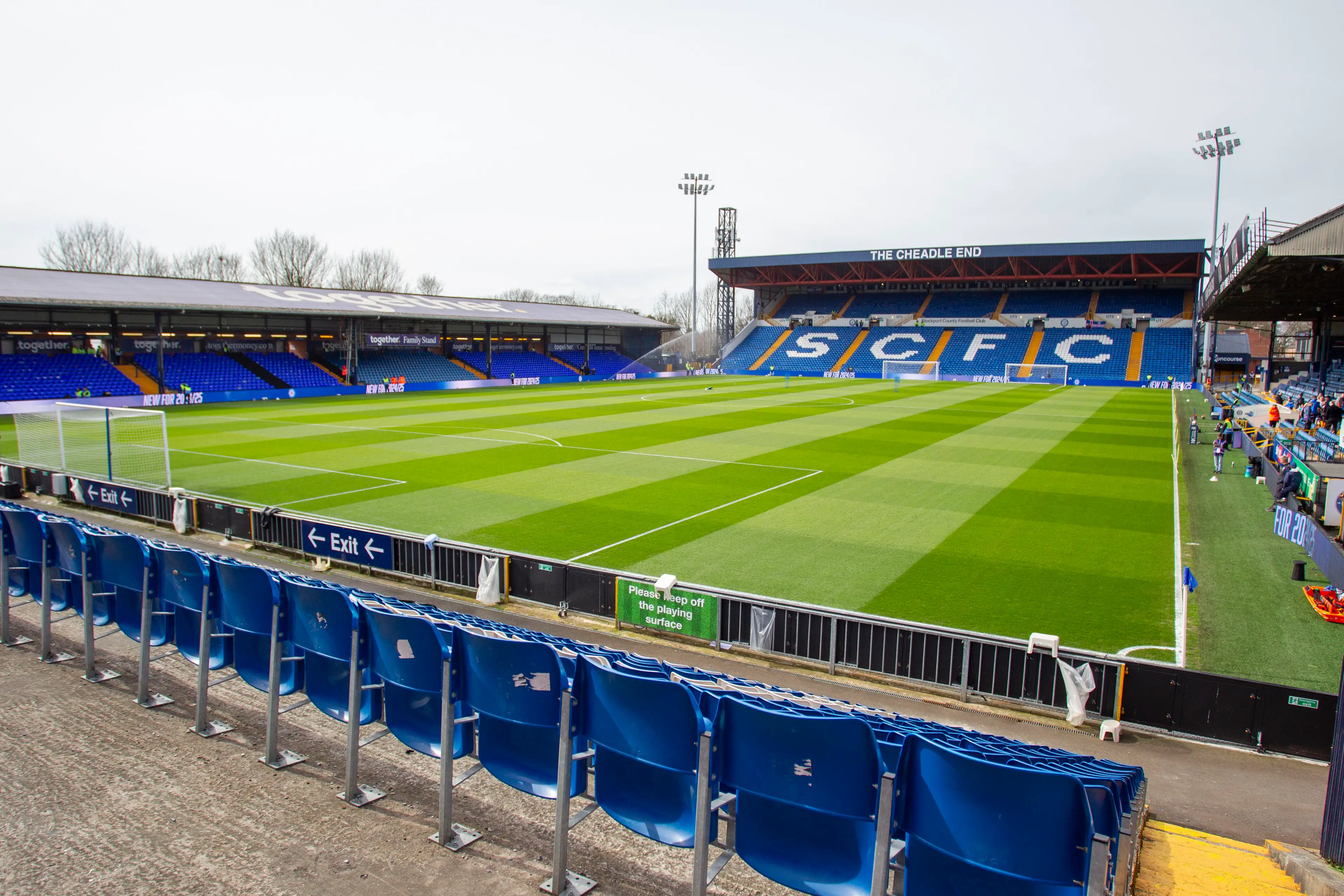 Edgeley Park edges out the likes of Old Trafford and Anfield. Image credit: Getty