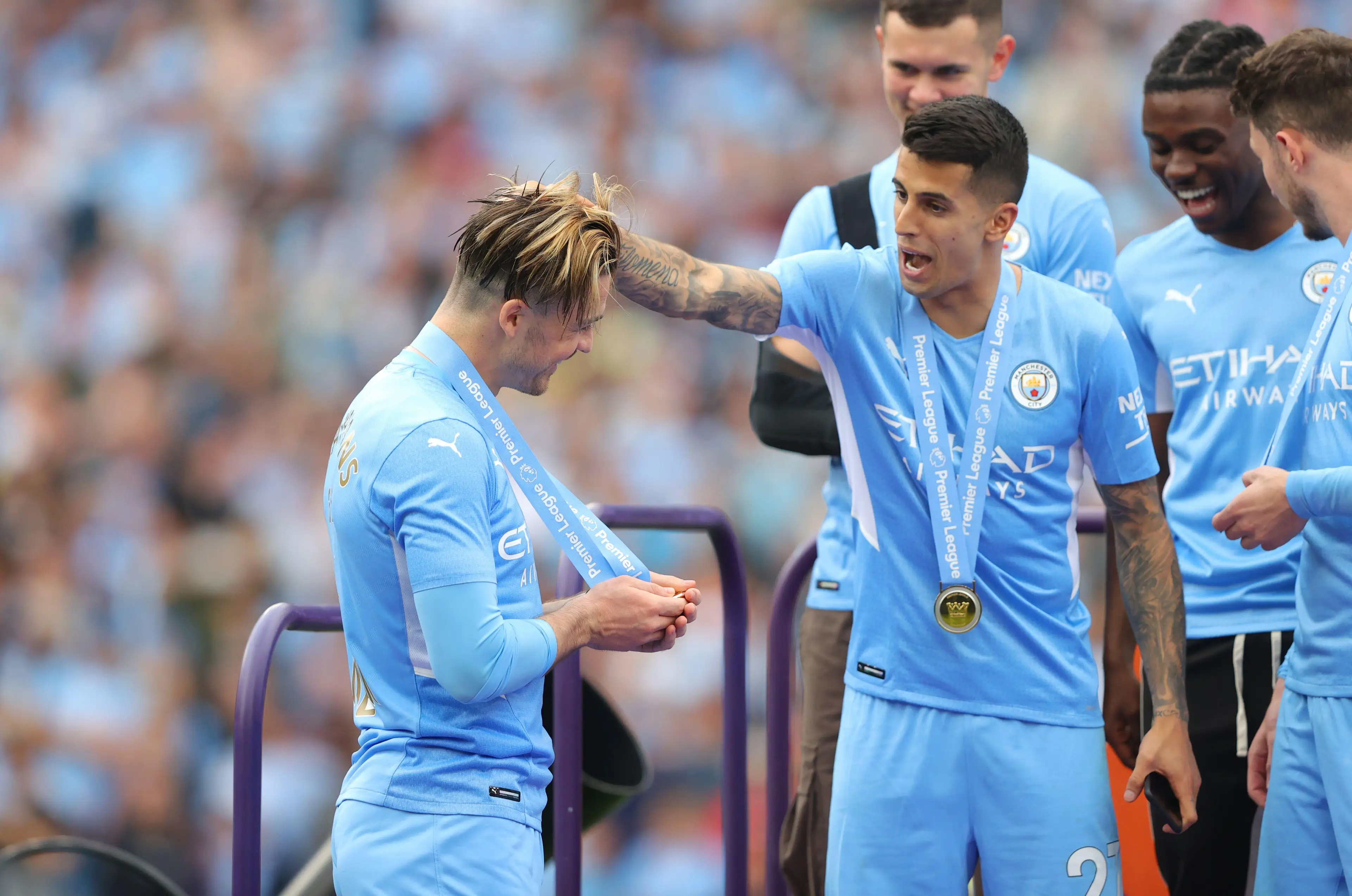Joao Cancelo was vital in Manchester City's Premier League title victory (Xinhua / Alamy)