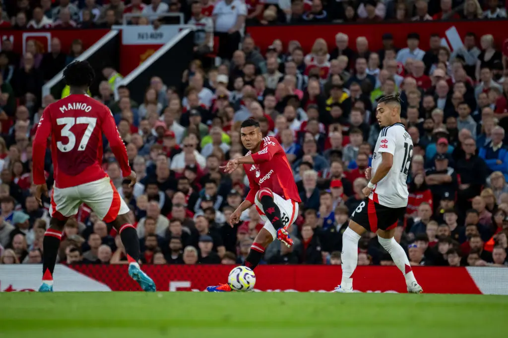Casemiro was one of the best players on the pitch in the 2024/25 season opener between Manchester United and Fulham. (Image: Getty)