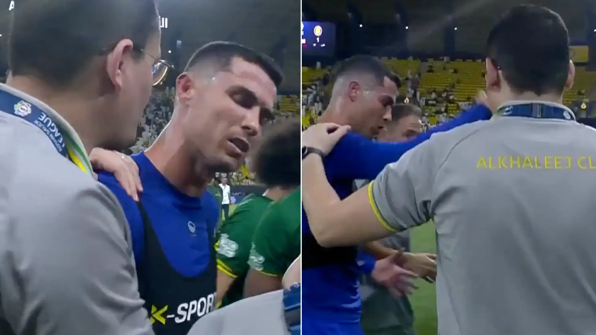 Cristiano Ronaldo unhappy with rival's official who tried to get a selfie