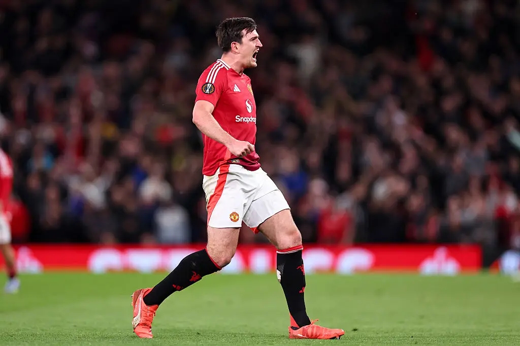 A late goal from Harry Maguire booked Man Utd's place in the Europa League semi finals. (Image: Getty)