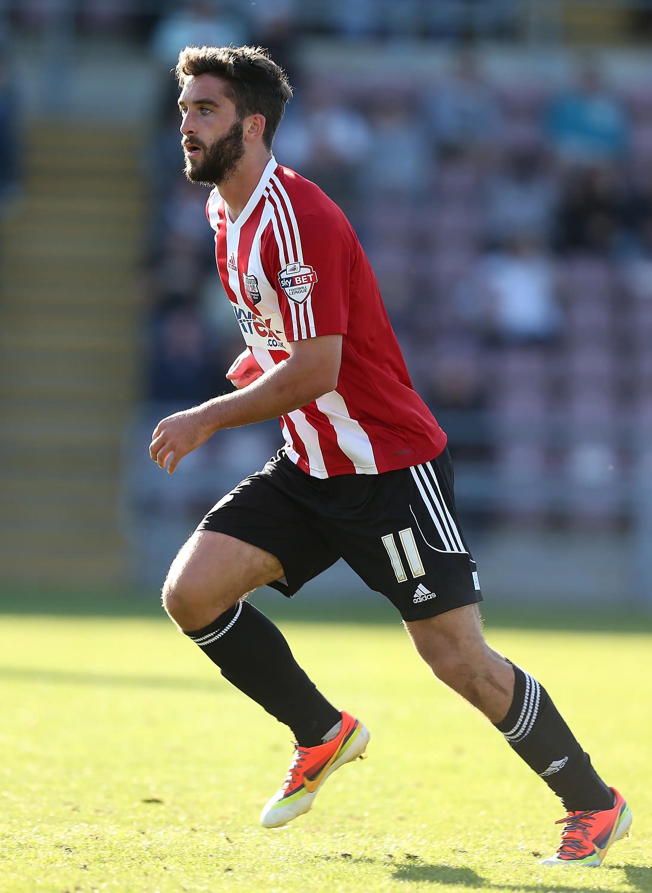 Will Grigg was on fire during his time at Brentford. Image credit: Getty
