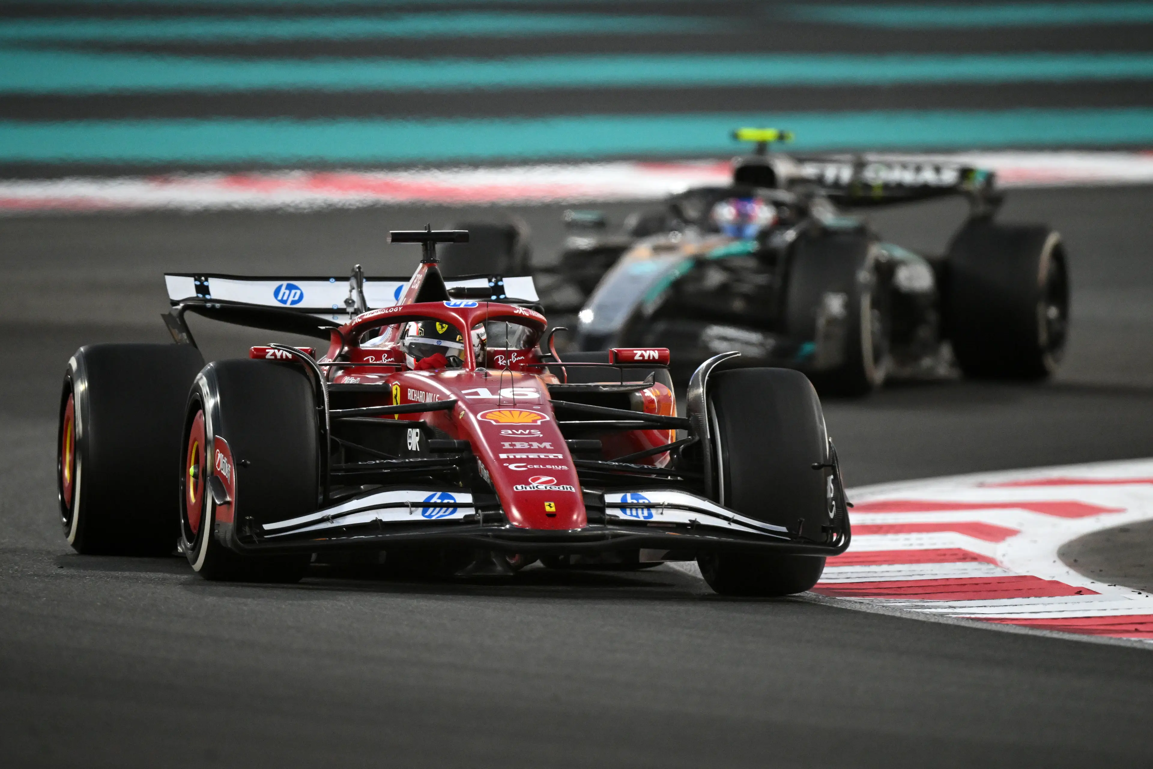 Charles Leclerc in action at the Abu Dhabi Grand Prix (Image: Getty)