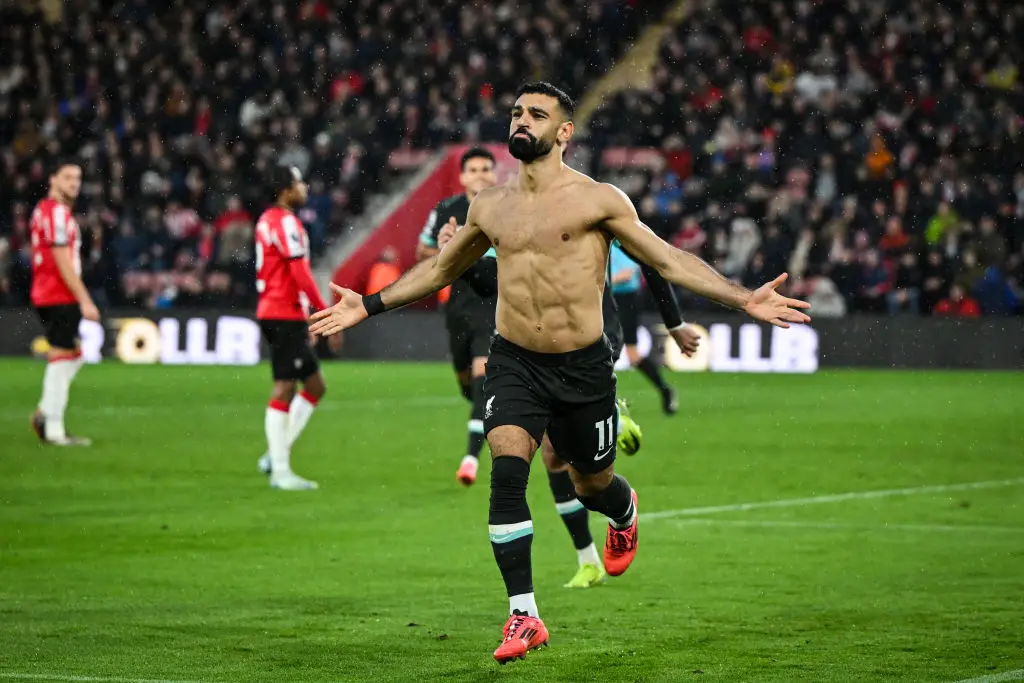 Mohamed Salah scored a late penalty to seal a win for Liverpool over Southampton on Sunday. (Image: Getty)
