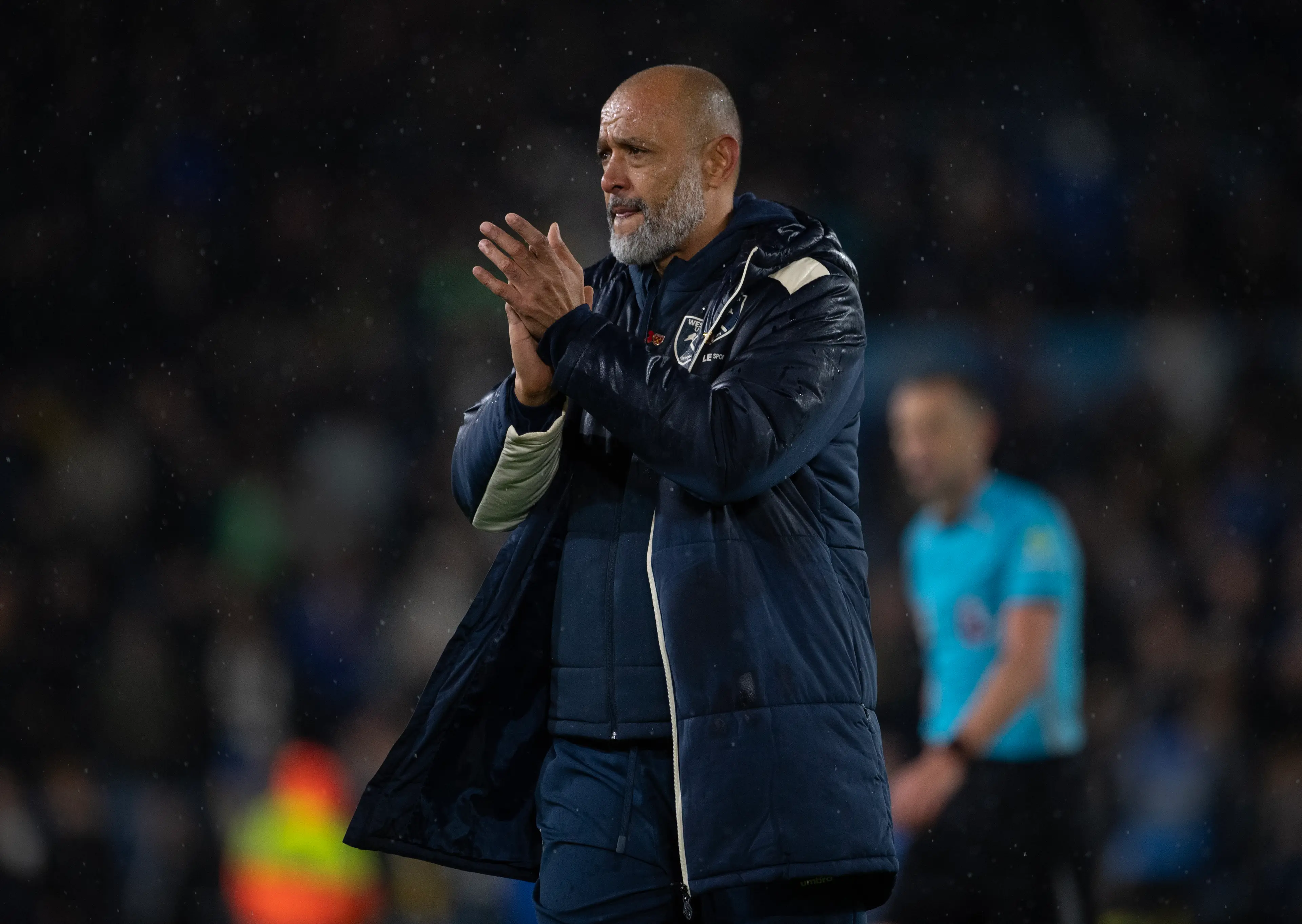 Nuno Espirito Santo has become the first West Ham manager since Manuel Pellegrini to not pick up a win in their first four Premier League games. Image: Getty