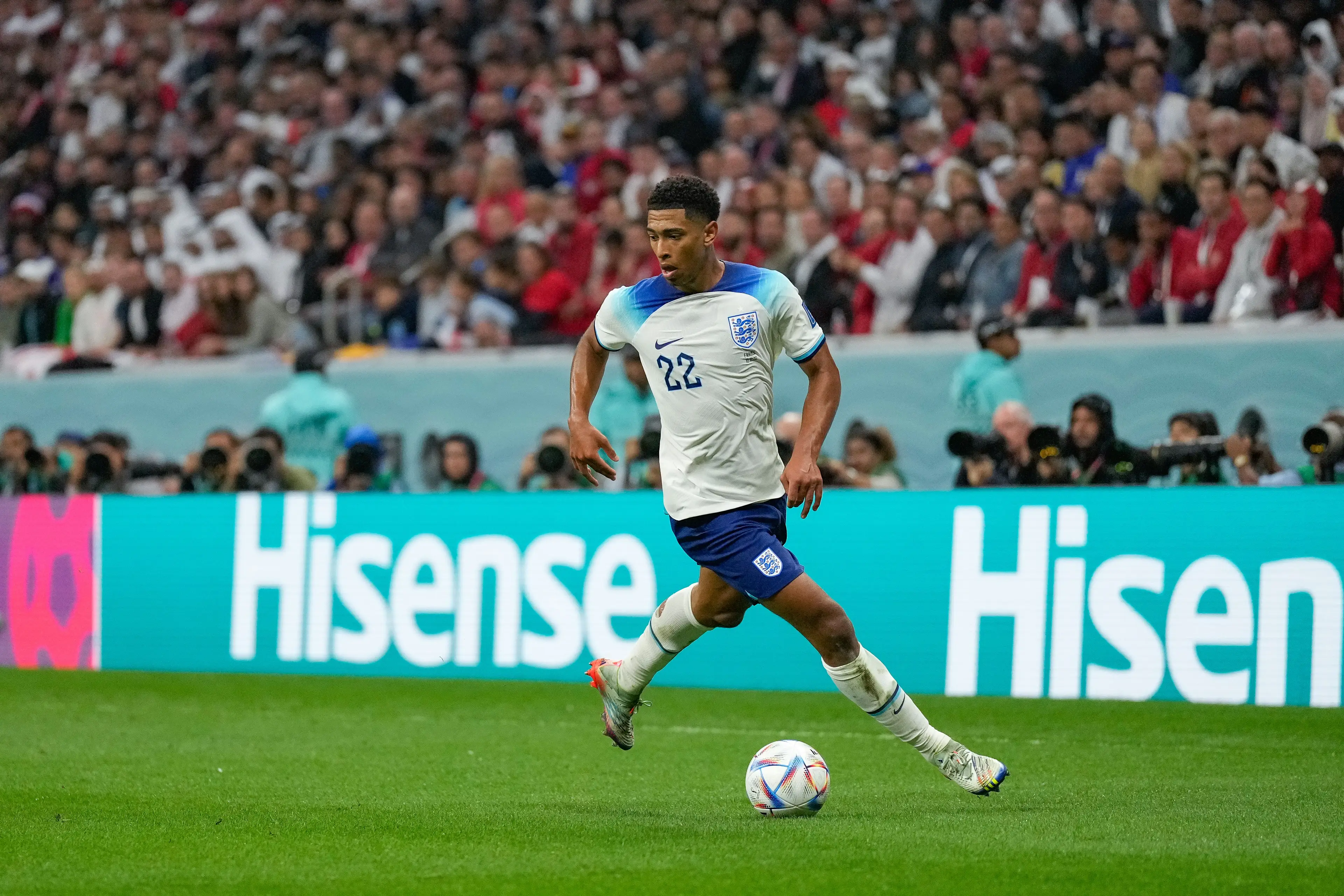 Jude Bellingham against France on Saturday (Shutterstock)