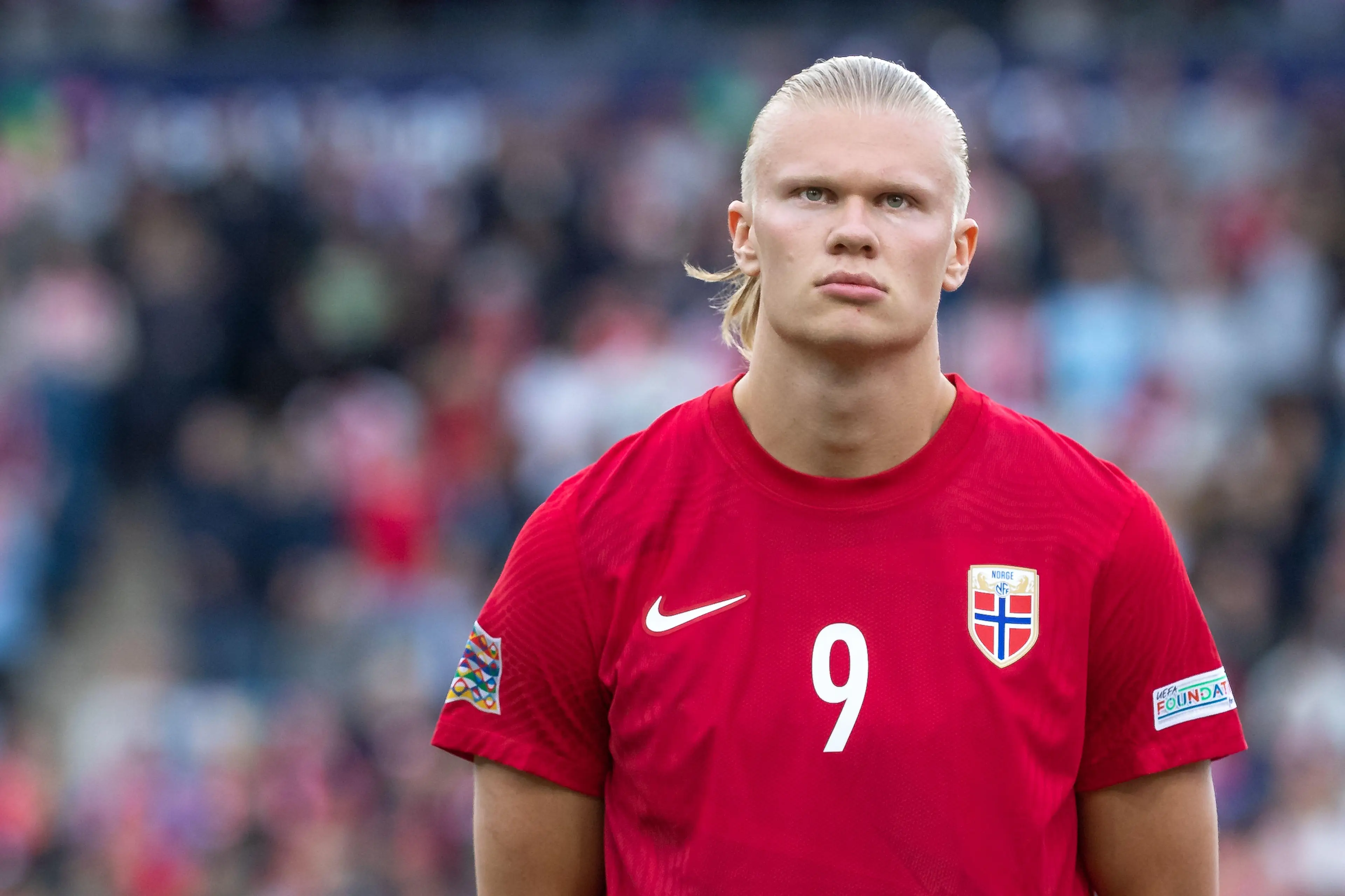 Erling Haaland on international duty with Norway. Nigel Waldron / Alamy