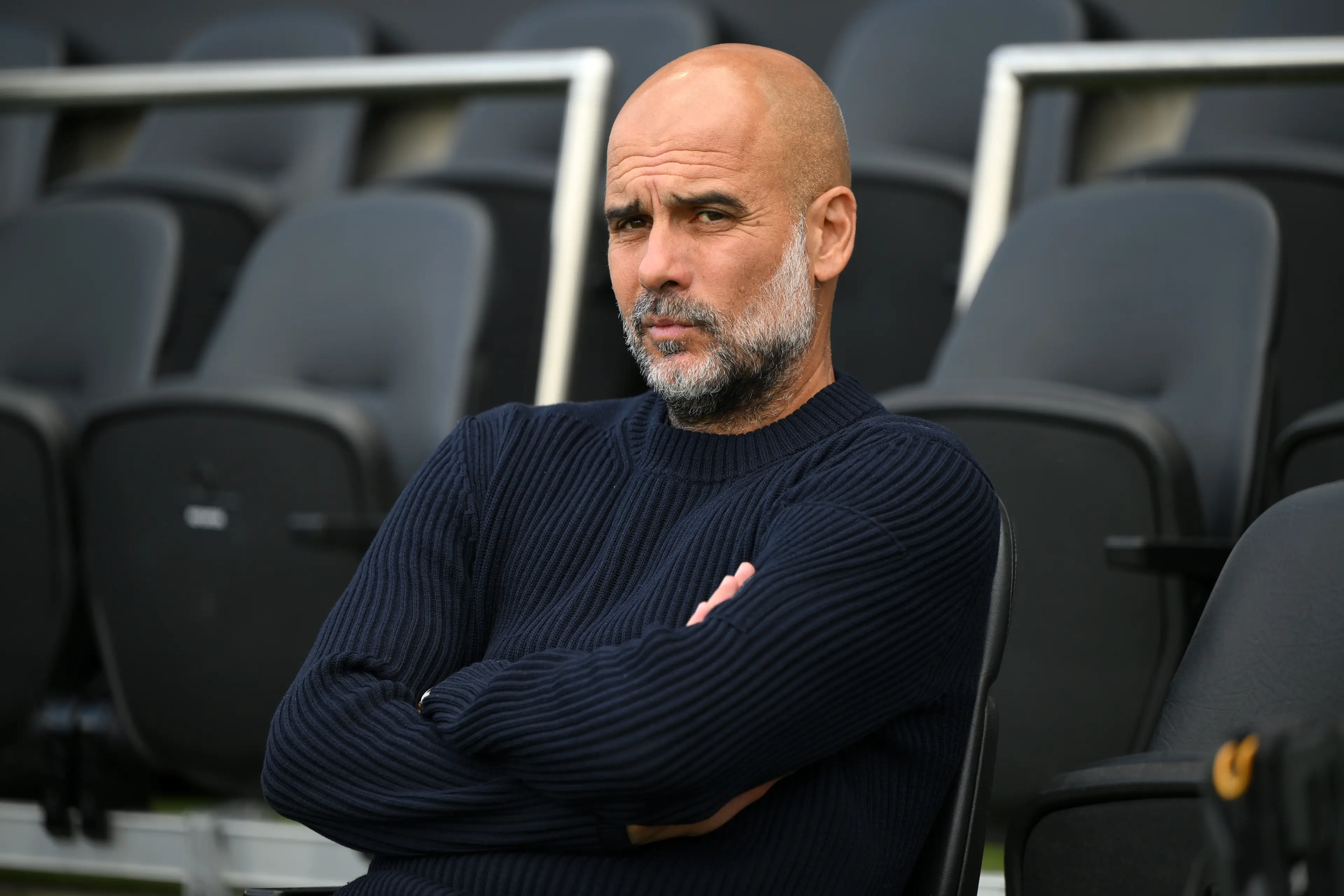 Guardiola admitted McAtee's lack of opportunities at City are unfair. Image credit: Getty 