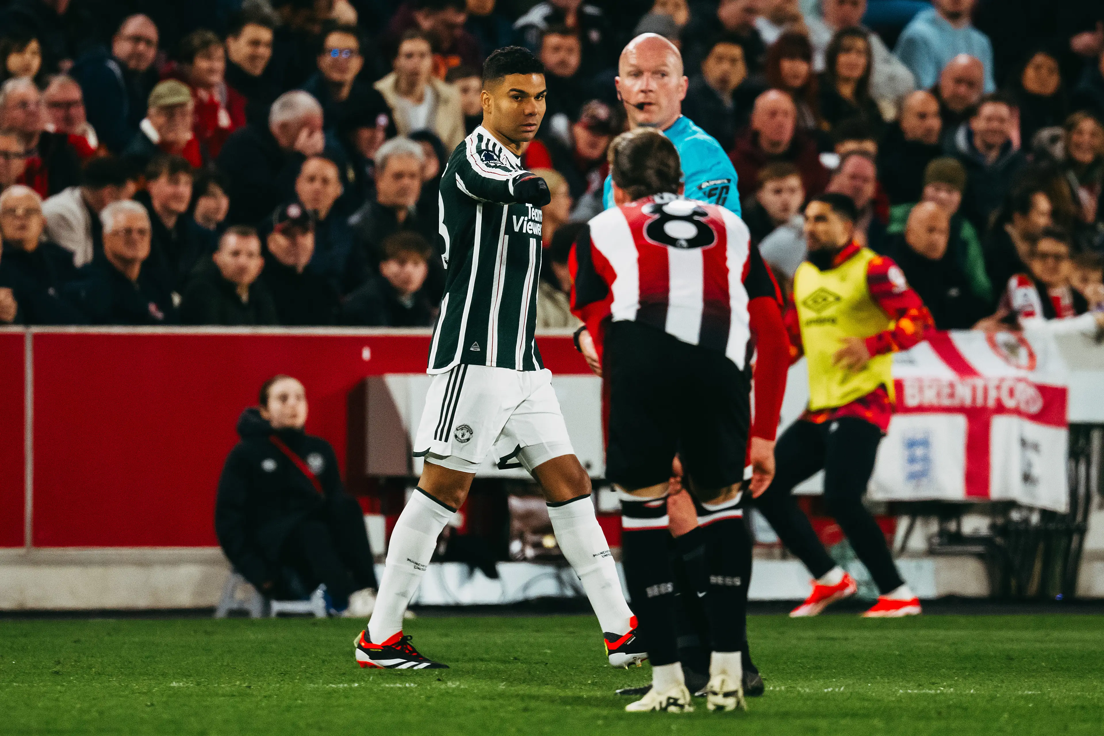 Casemiro in action for Manchester United. Image: Getty 