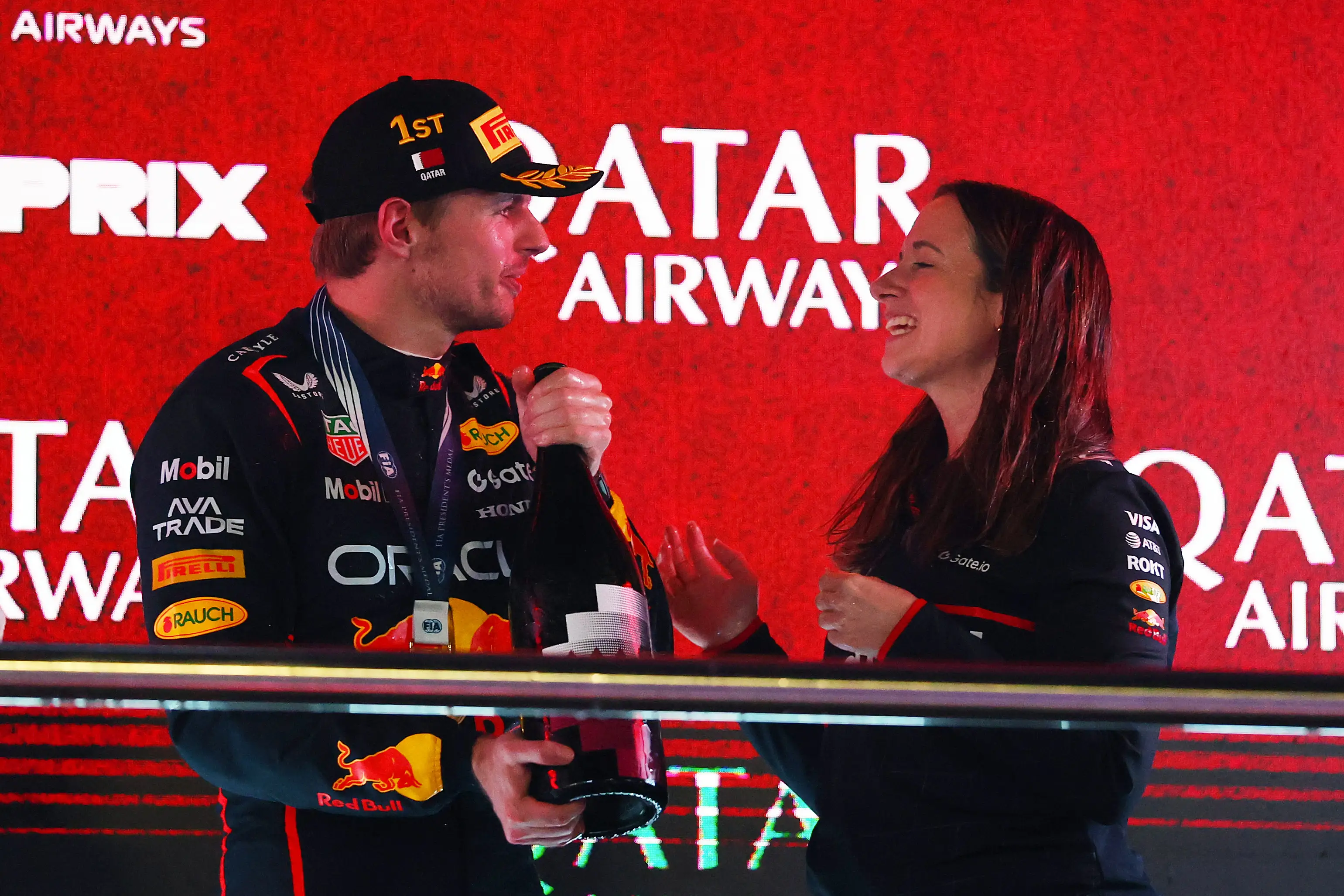 Hannah Schmitz and Max Verstappen in 2025 (credit: getty)