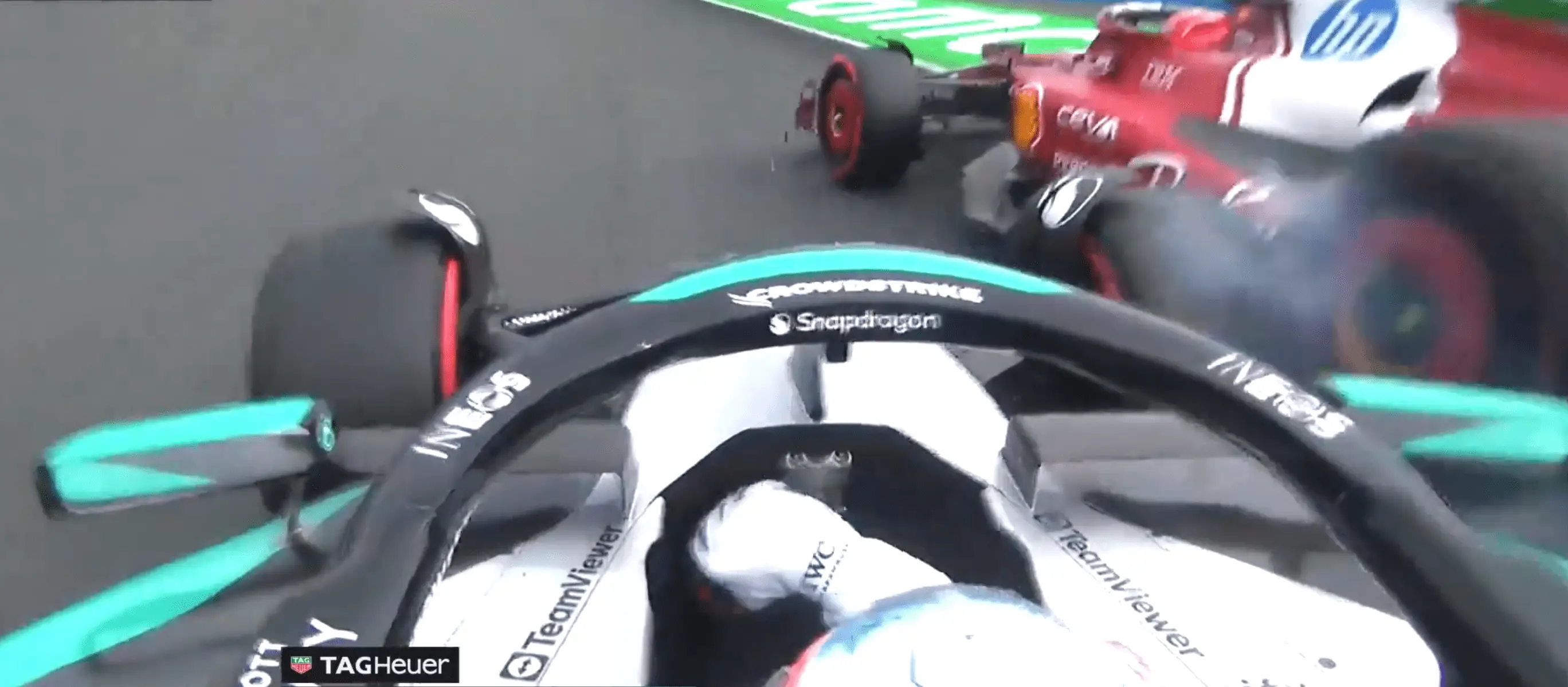 Kimi Antonelli caused Charles Leclerc to retire from the Dutch GP (Image: F1)