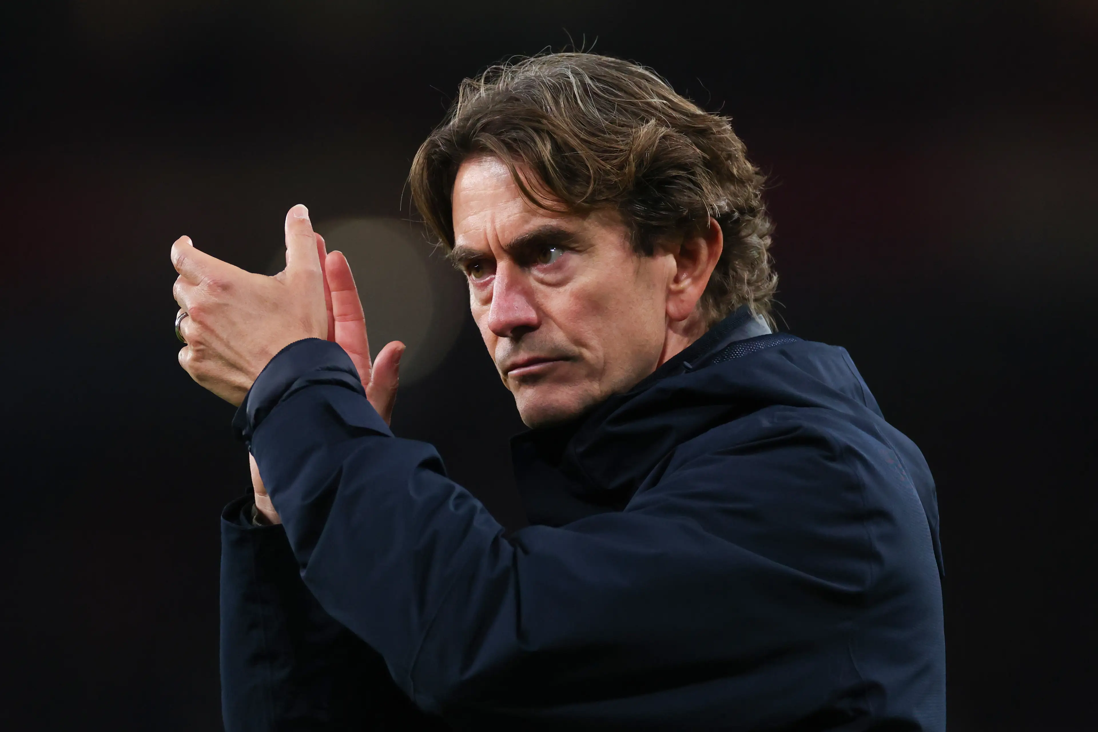 Thomas Frank is under increasing pressure at Tottenham Hotspur. Image: Getty