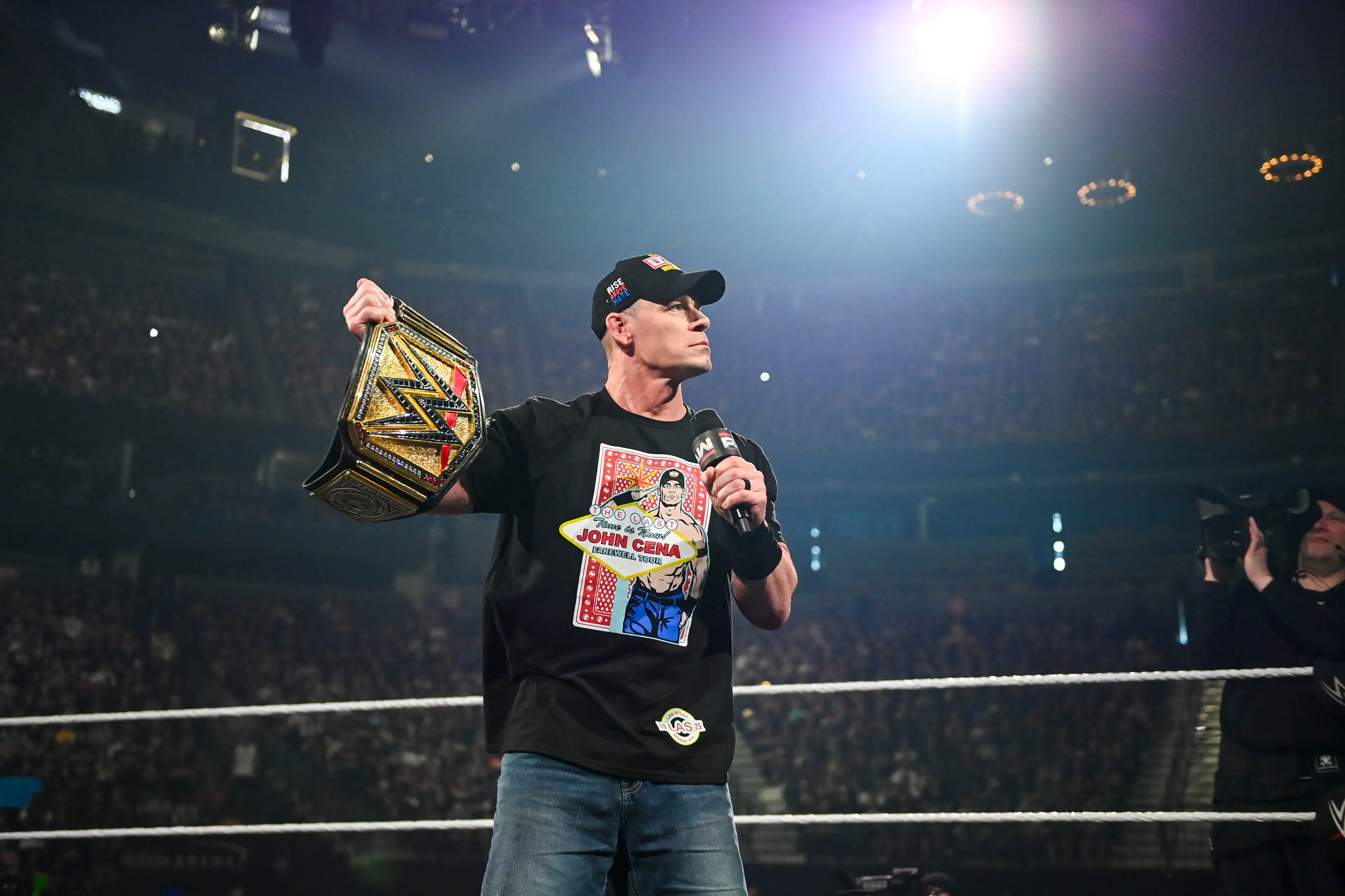 John Cena led the clan of WWE superstars. Image: Getty