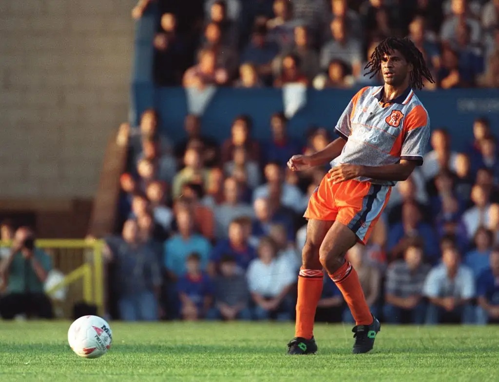 Ruud Gullit in action for Chelsea in 1995 (Credit:Getty)