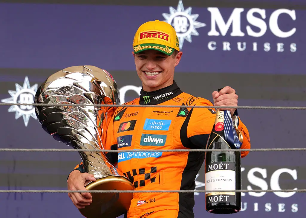 Lando Norris won the Brazilian Grand Prix. (Image: Anni Graf - Formula 1/Formula 1 via Getty Images)
