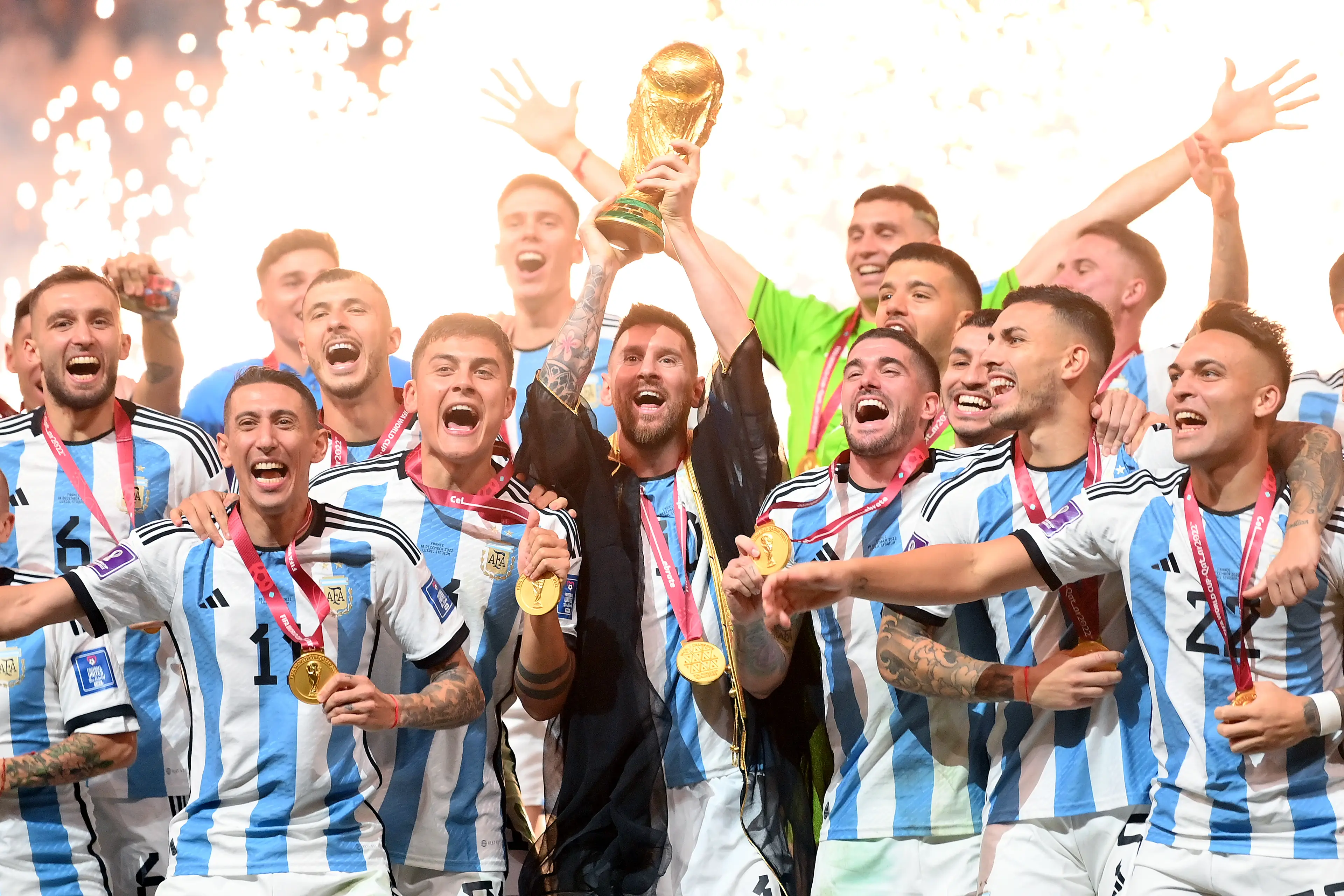 Lionel Messi led Argentina to World Cup glory in 2022. Image: Getty
