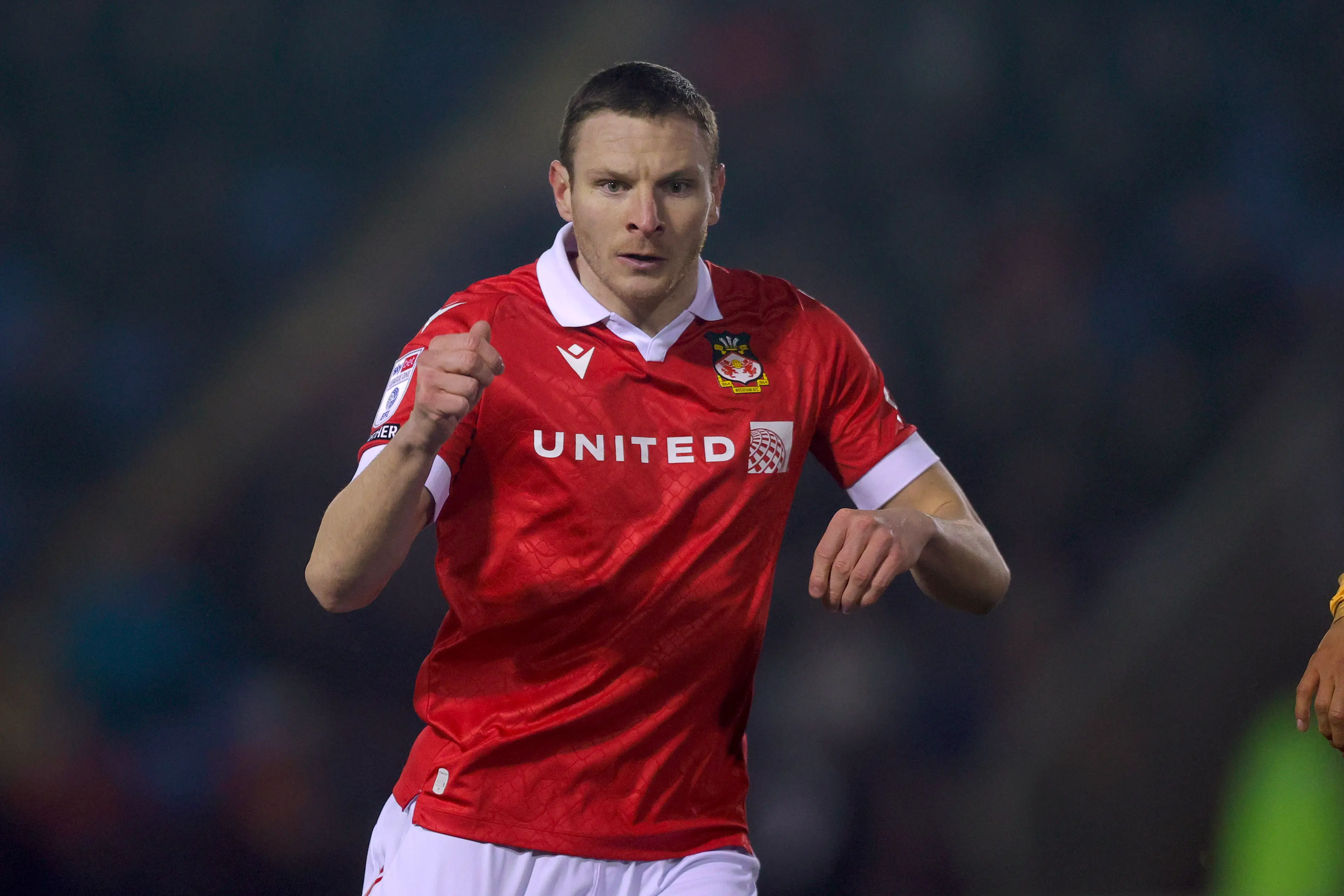 Paul Mullin has been linked with a move away from Wrexham this summer. Image: Getty 