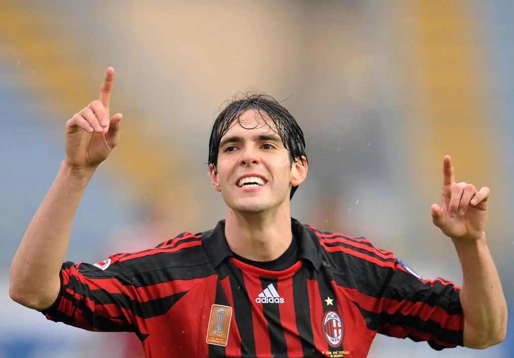 Kaka in action for AC Milan in 2008 (Credit:Getty)