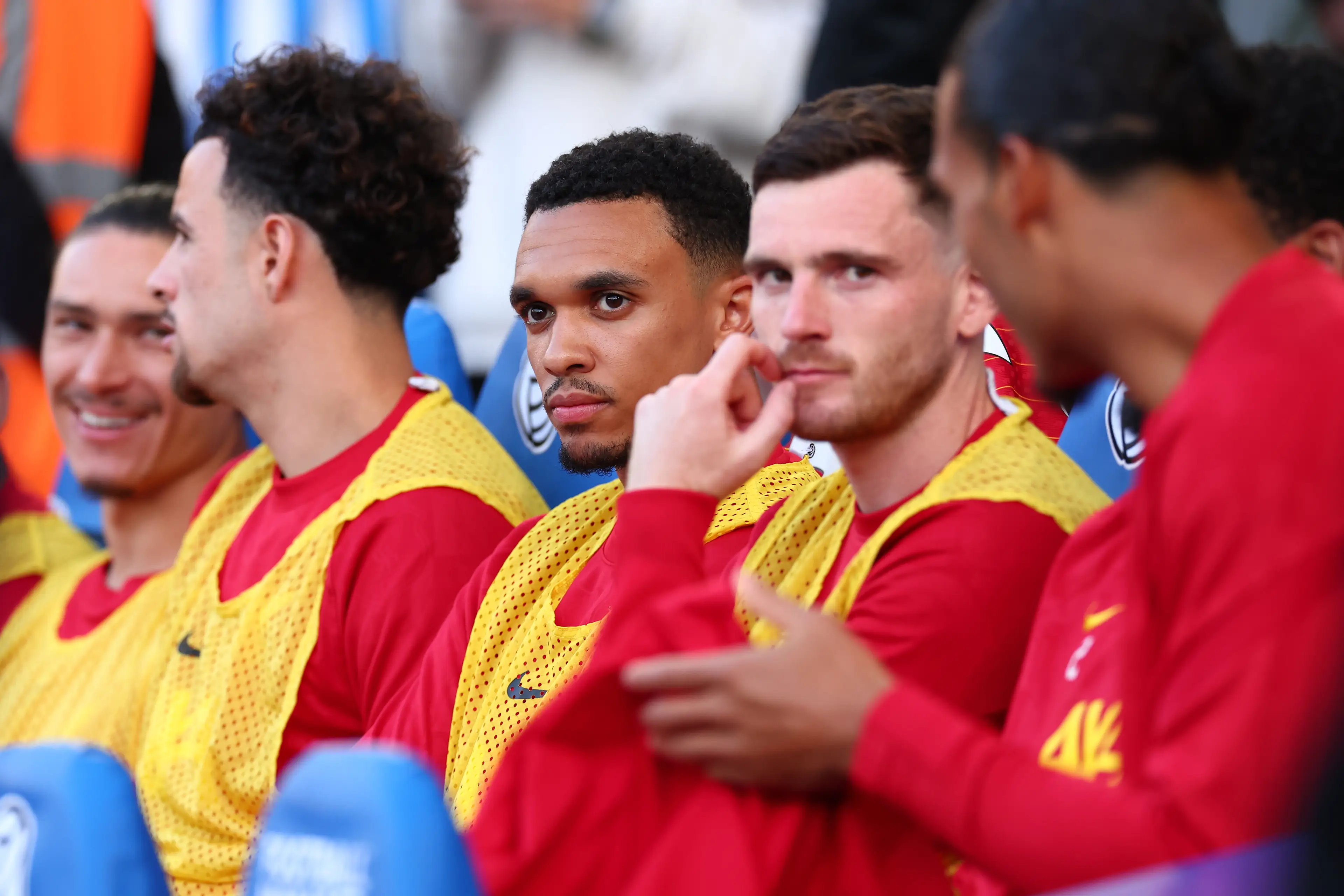 Trent Alexander-Arnold was an unused substitute against Brighton. Image: Getty
