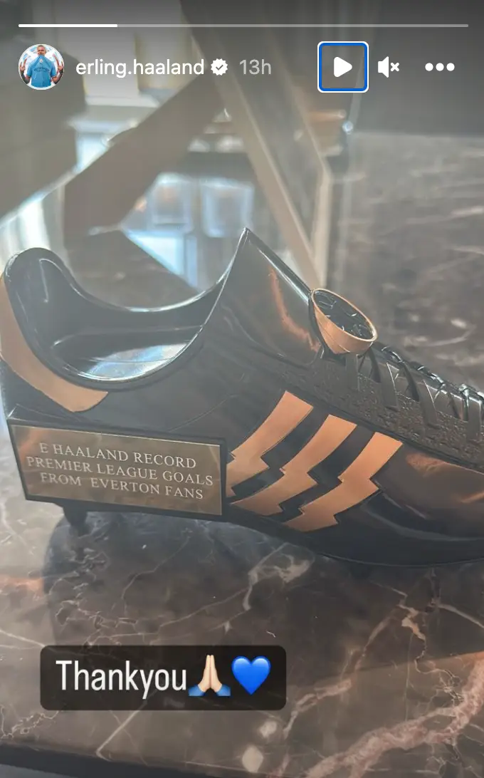 Image credit: Instagram/erling.haaland