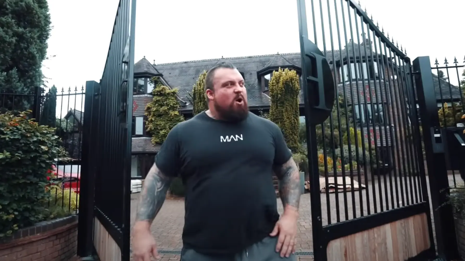 Eddie Hall's $1,250,000 home has ramped up security measures as shocking video goes viral