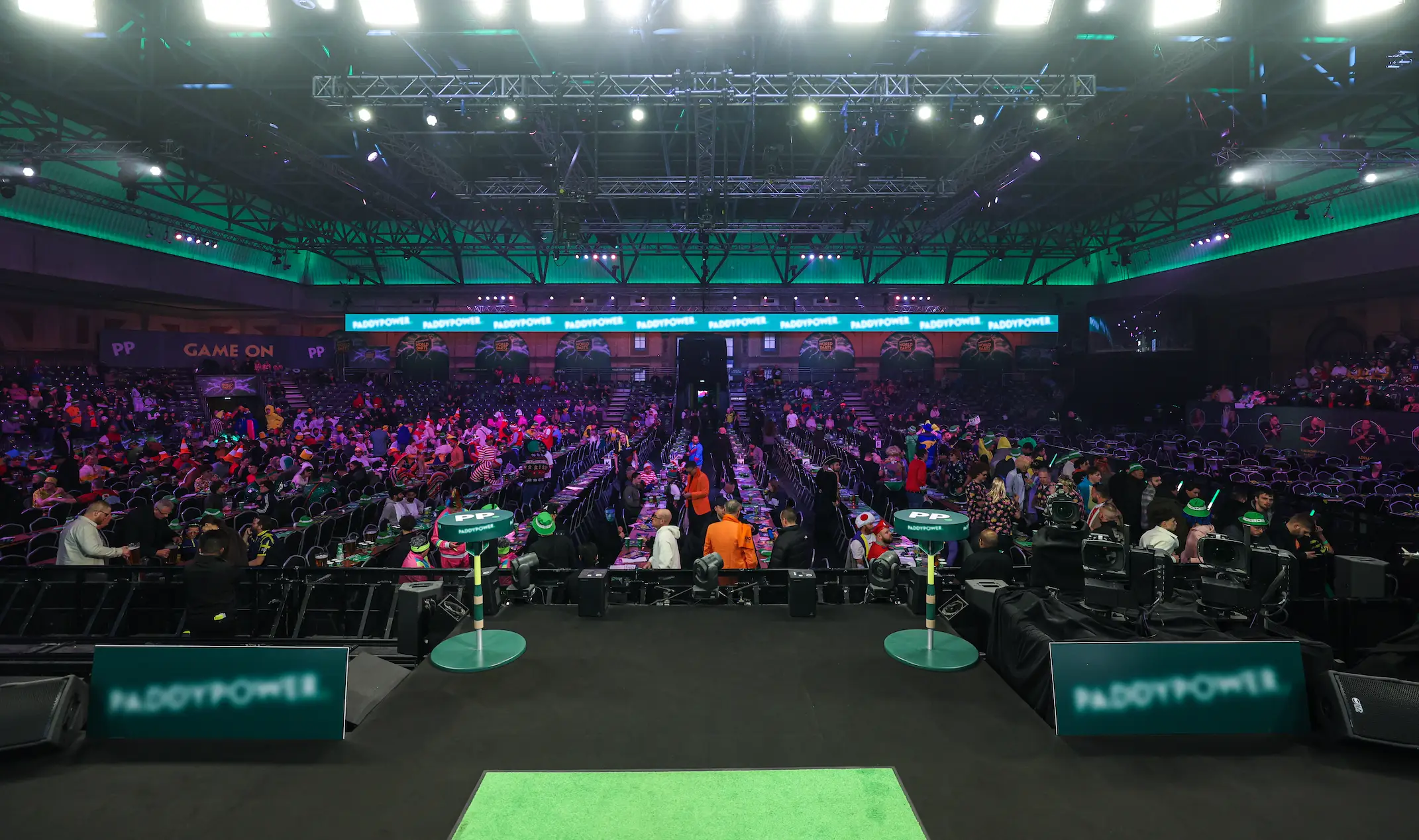 The Paddy Power logo is blurred to raise awareness for Ryan Searle's rare eye condition. Image: Paddy Power