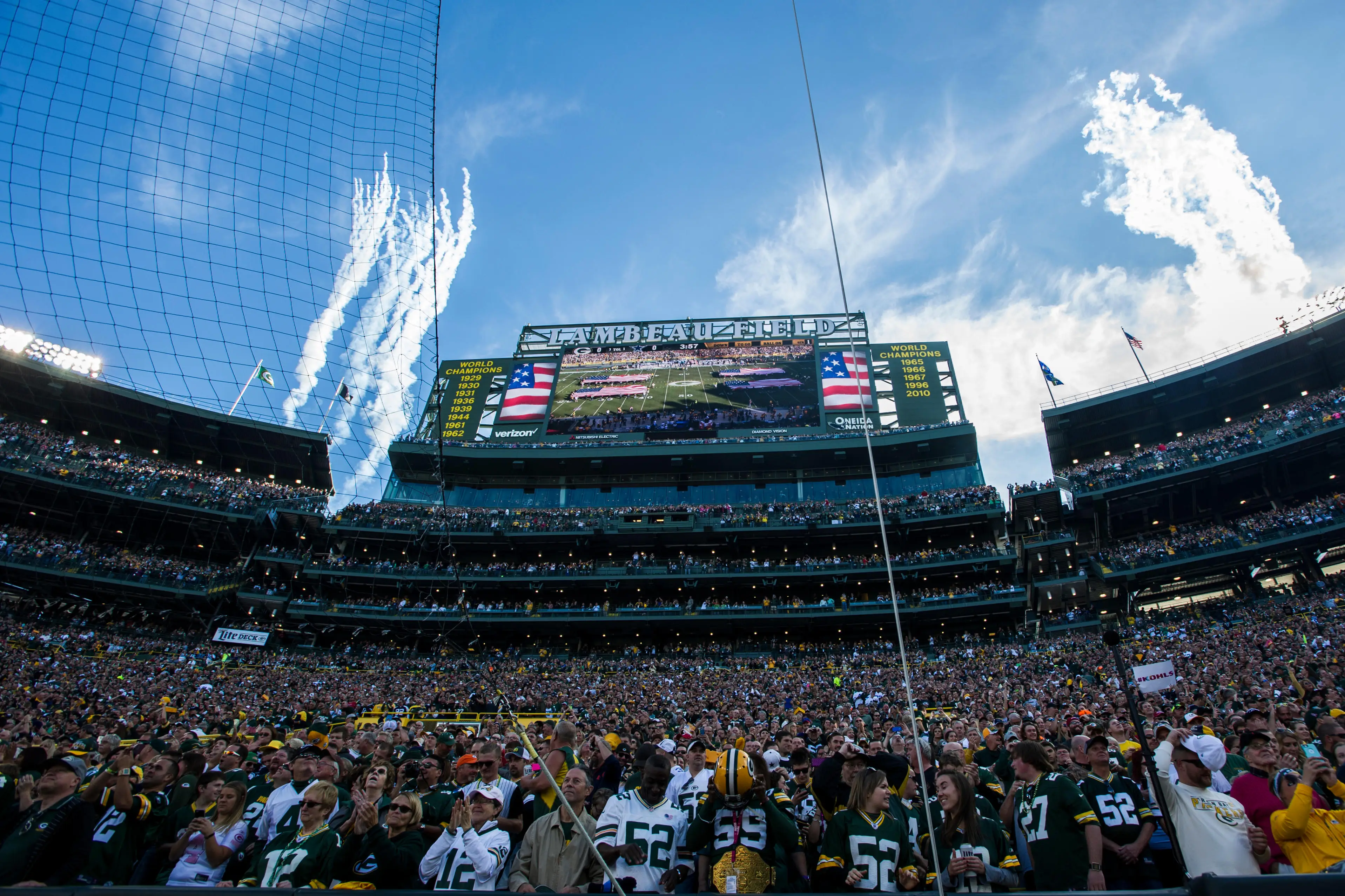 Lambeau Field, Home to the Green Bay Packers (Alamy)