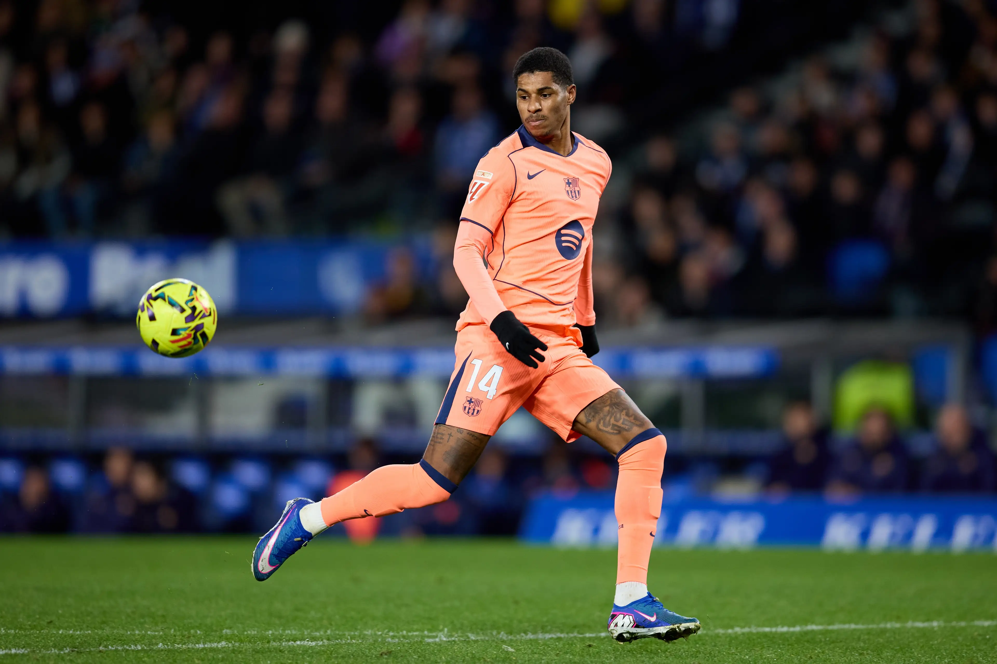 Marcus Rashford has been impressive at Barcelona. Image: Getty