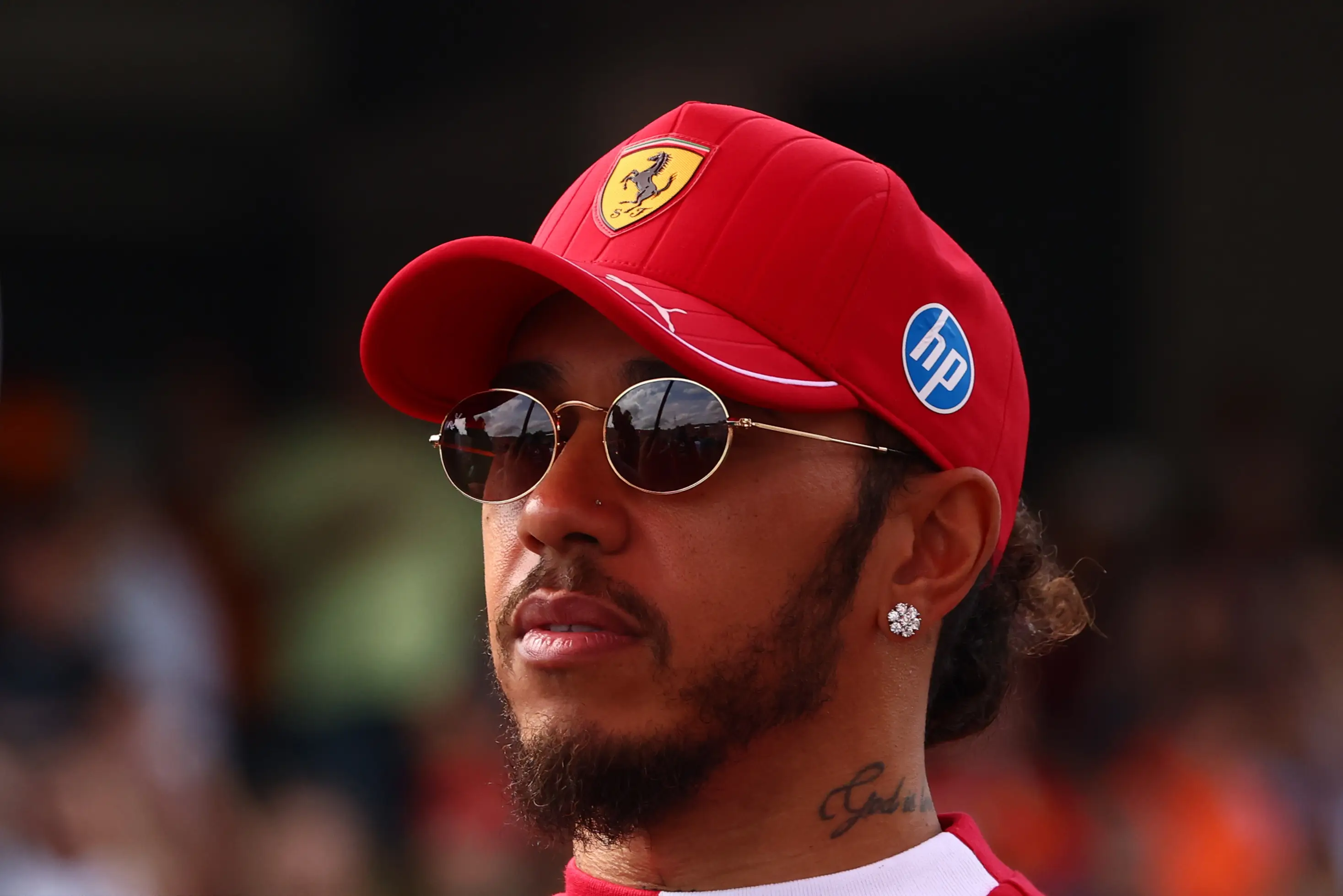 Lewis Hamilton could stay at Ferrari for a third season. Image: Getty 