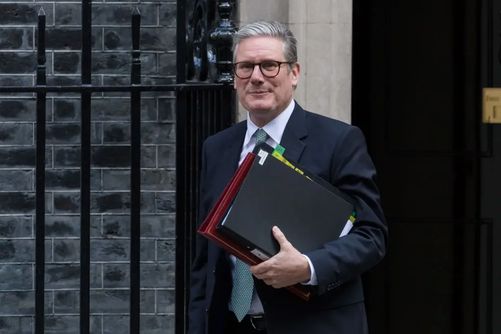 Prime Minister Sir Keir Starmer leaves 10 Downing Street -